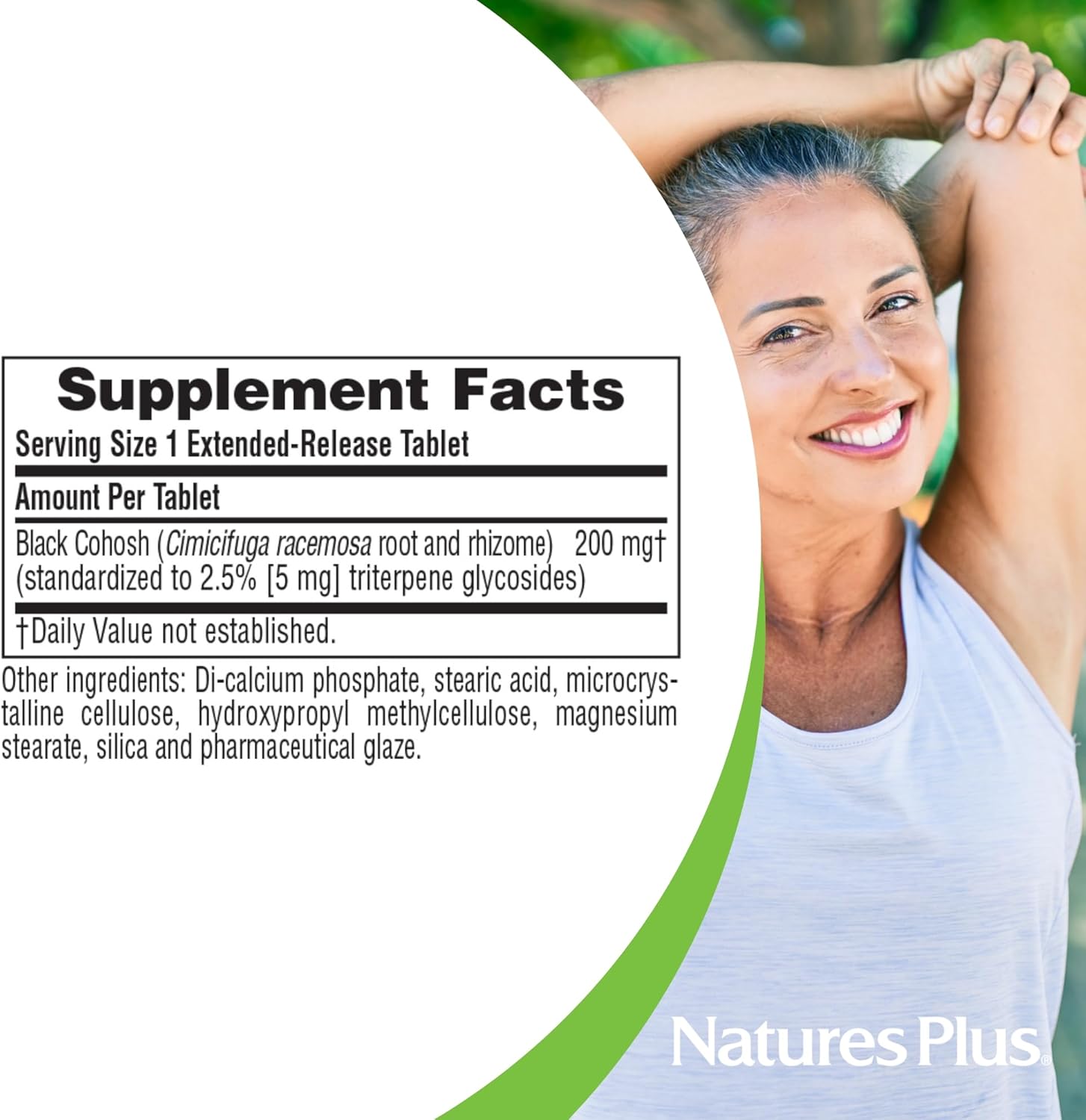 Herbal Actives Black Cohosh Supplement - 200mg, 30 Vegan Tablets - Natural Menopause Relief for PMS & Hot Flashes - Hypoallergenic & Gluten-Free - 30 Servings