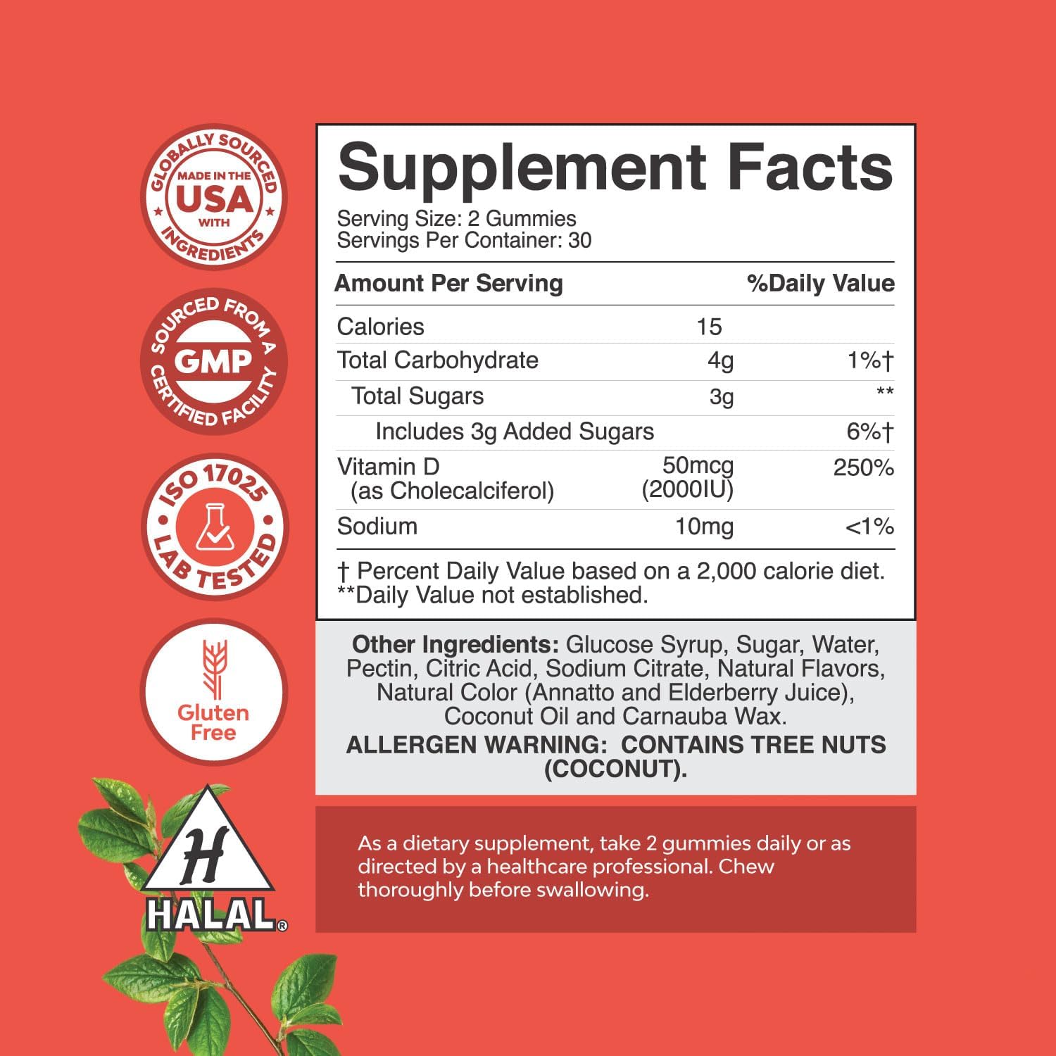 Herbal Adrenal & Thyroid Support Complex + Vitamin D3 Gummies for Daily Wellness - Mood & Energy Supplement for Thyroid Health & Immune Support