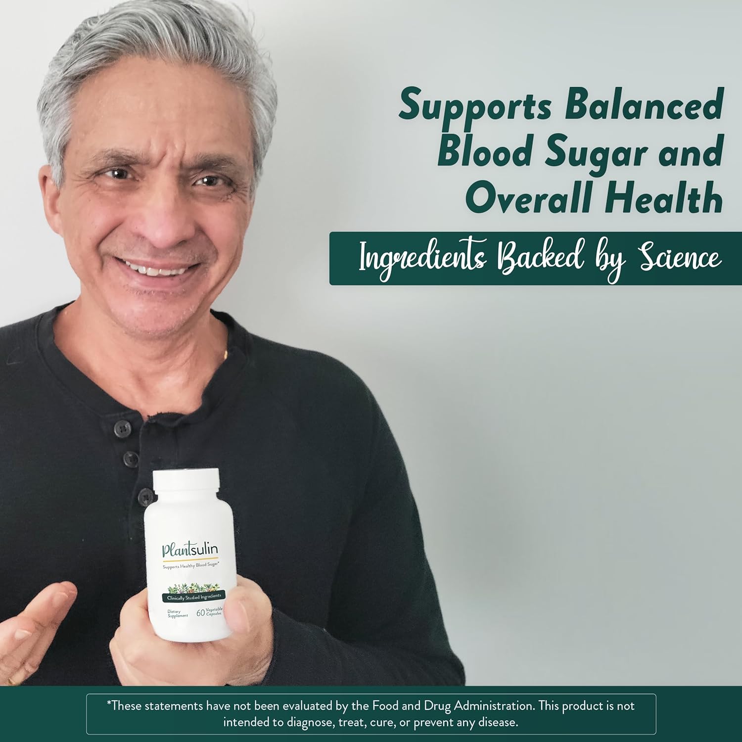 Herbal Blood Sugar Support Supplement with 11 Plant Extracts for Metabolic Health - 180 Capsules