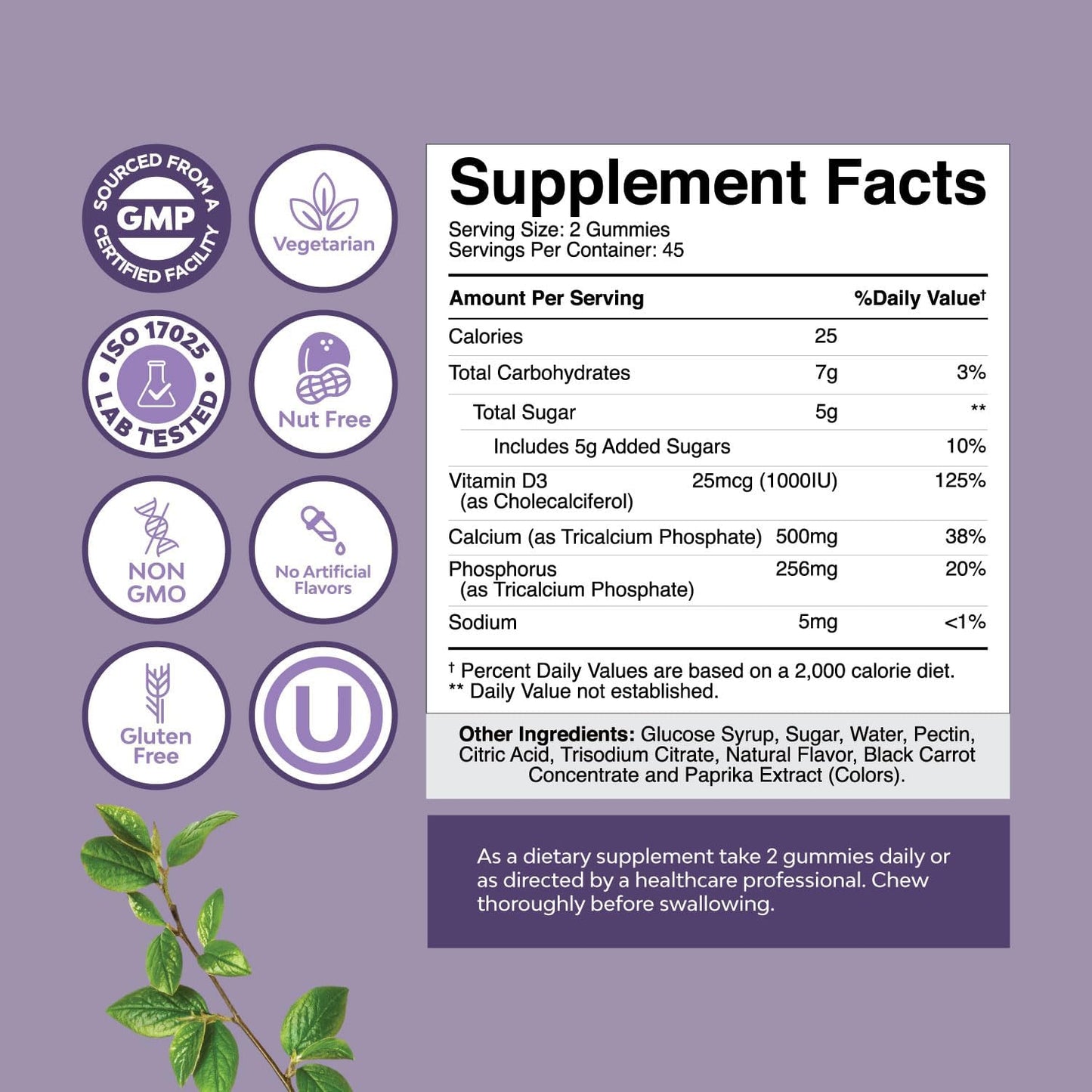Herbal Butt and Breast Enhancement Pills Bundle for Women - Supports Body Sculpting Curves with High Absorption Calcium Gummies and Vitamin D3 for Bone Health and Immunity