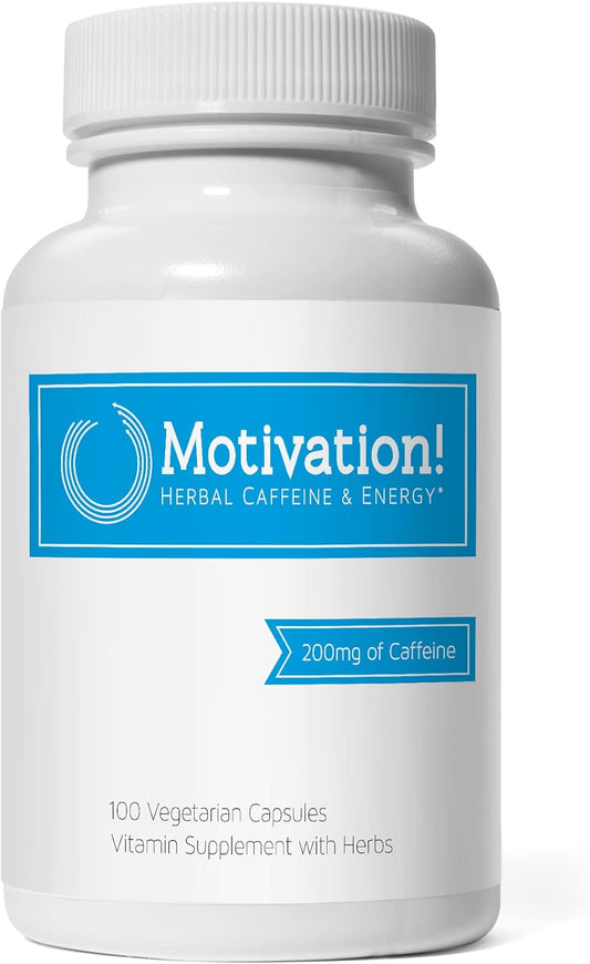 Herbal Caffeine and Energy Boost Supplement for Motivation