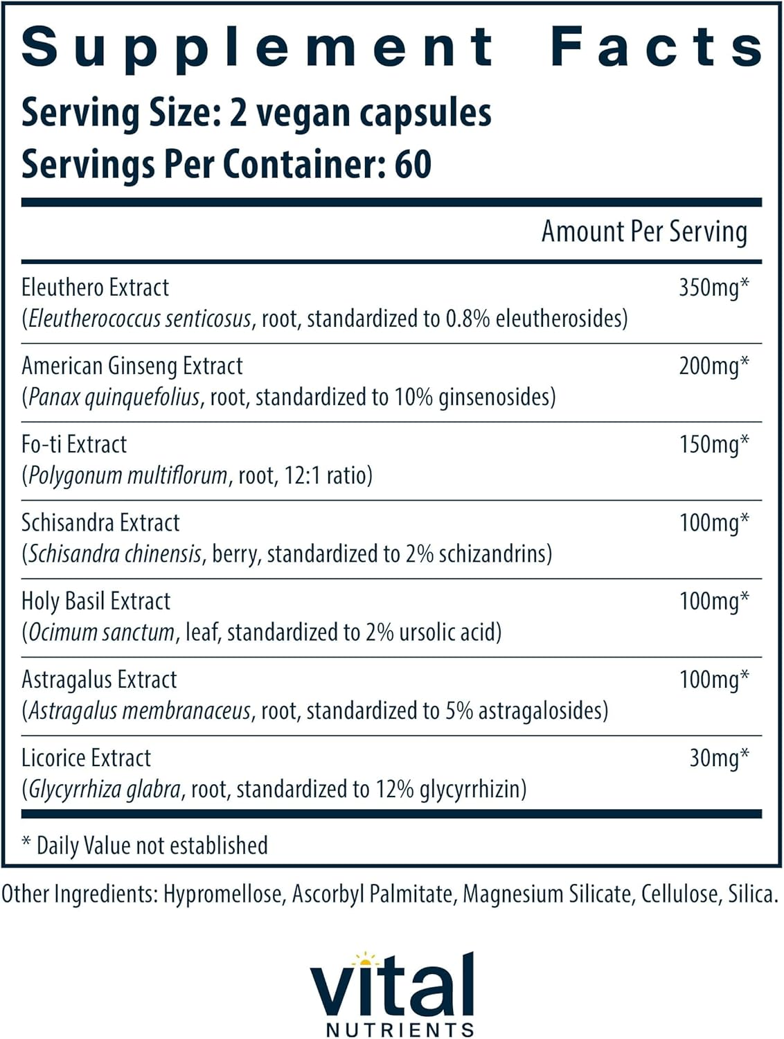 Herbal Energy Support Capsules | Boost Mental & Physical Stamina | Adaptogenic Stress Relief | Gluten, Dairy, Soy Free | Non-GMO | 120 Count