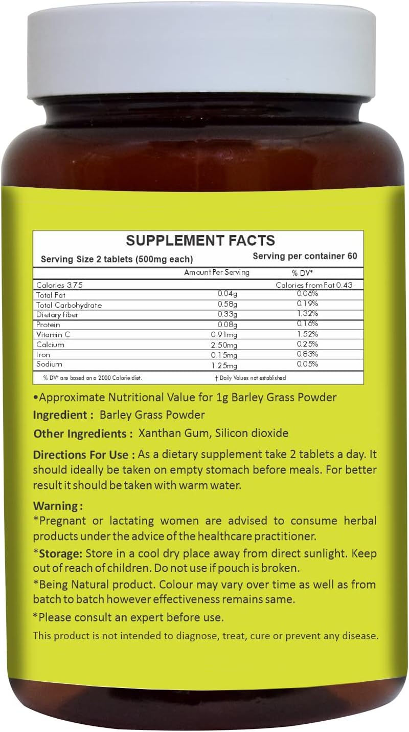 Herbal Hills Gurmar Tea Powder and Barley Grass Tablets Combo Pack - Set of 2