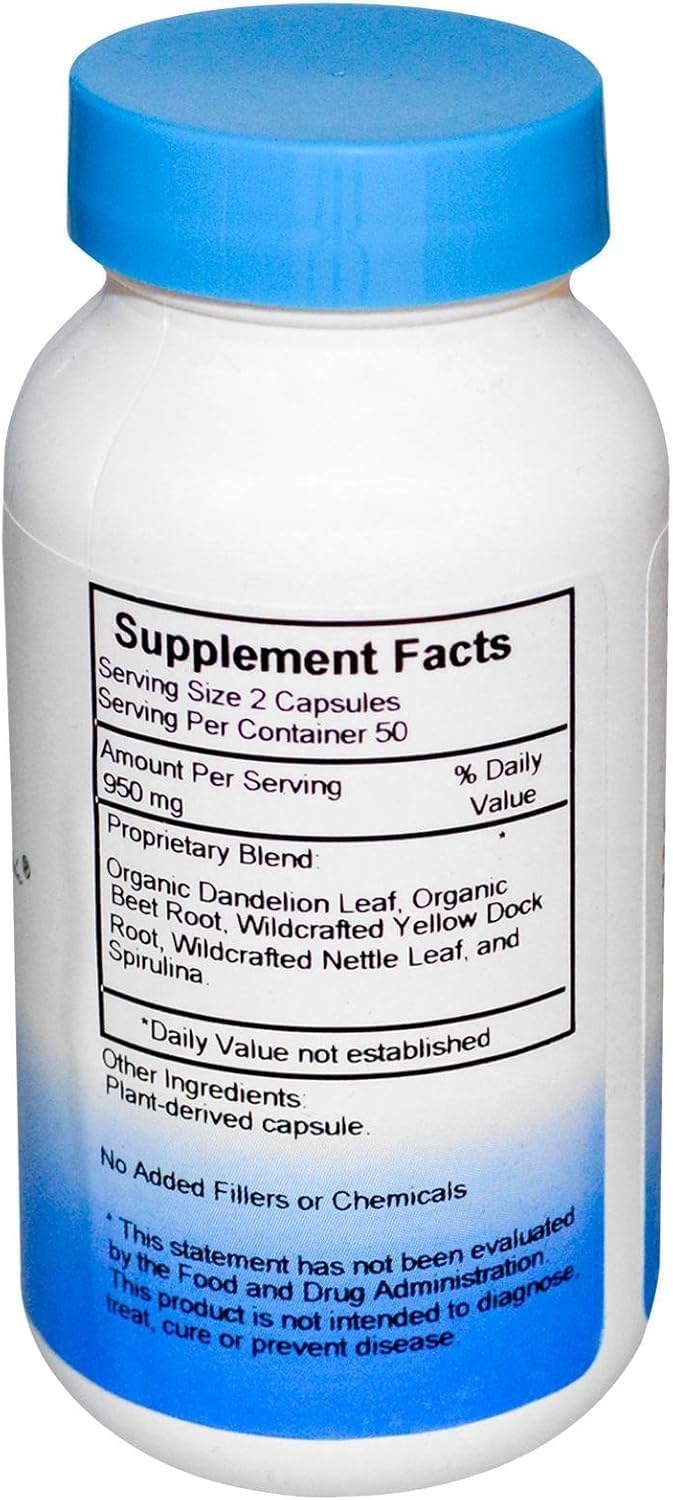Herbal Iron Formula 450 mg - 100 Vegetarian Capsules by Dr. Christopher's Original Formulas