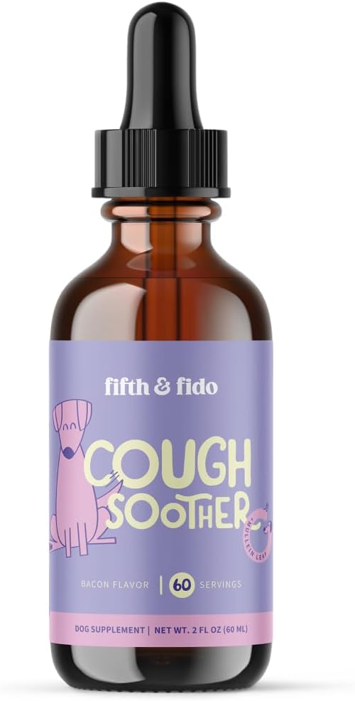 Herbal Kennel Cough Support Drops for Dogs - Natural Respiratory Wellness - Gentle Congestion Relief - Easy-to-Use Liquid Formula (60 Servings)