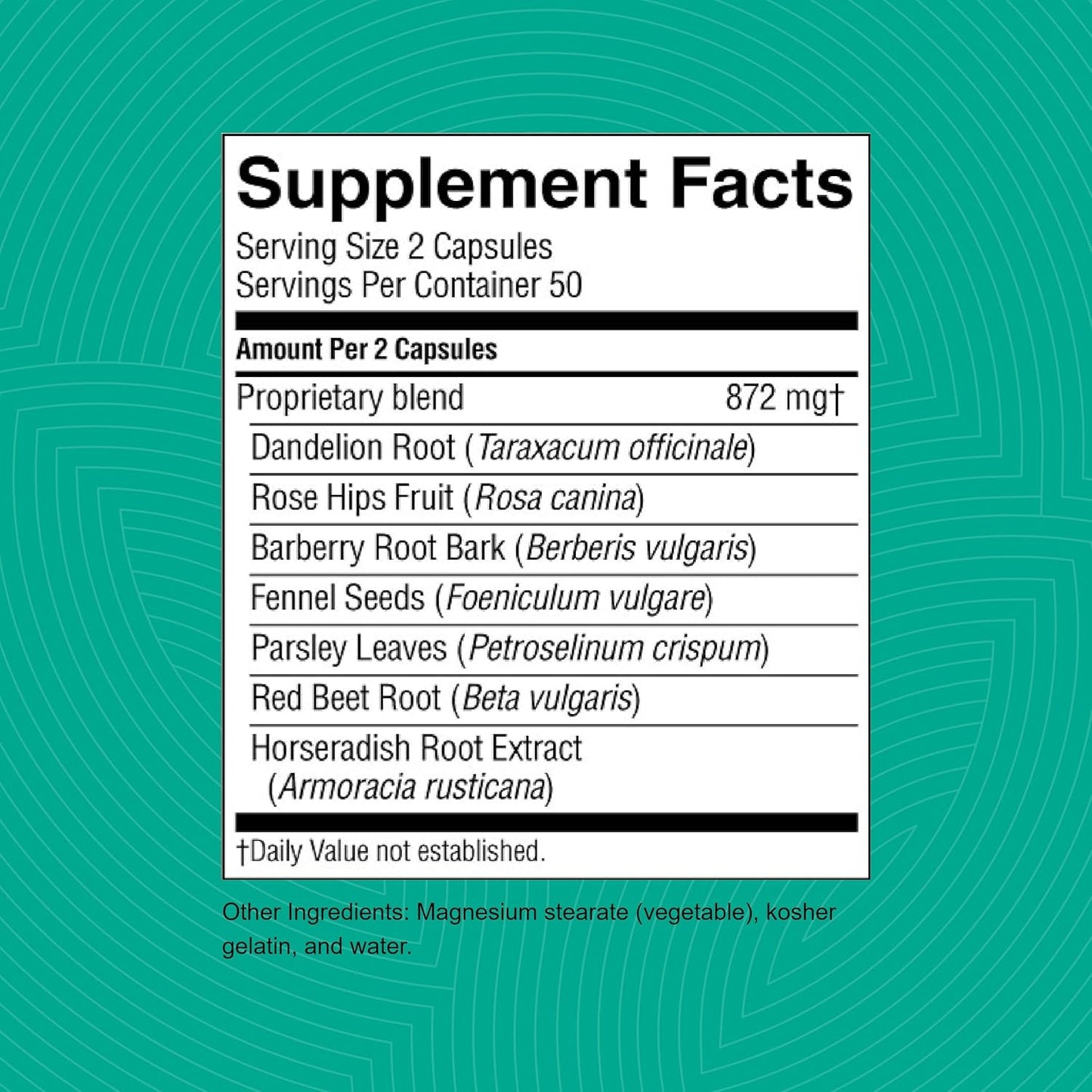 Herbal Liver and Spleen Support Capsules - Digestive System Cleanse - Nature's Sunshine LIV-J, 100 Capsules