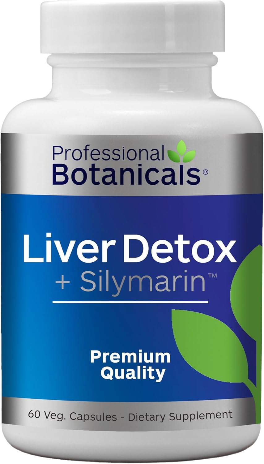 Herbal Liver Support Supplement with Milk Thistle Seed Extract - 60 Capsules