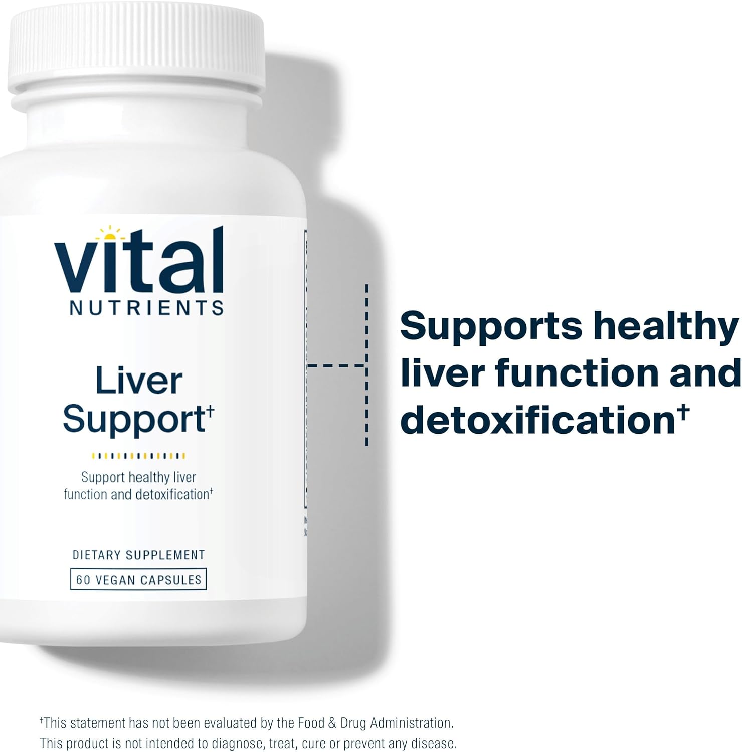 Herbal Liver Support Supplement with Milk Thistle and Curcumin - Vegan, Gluten-Free, 60 Capsules for Healthy Liver Function