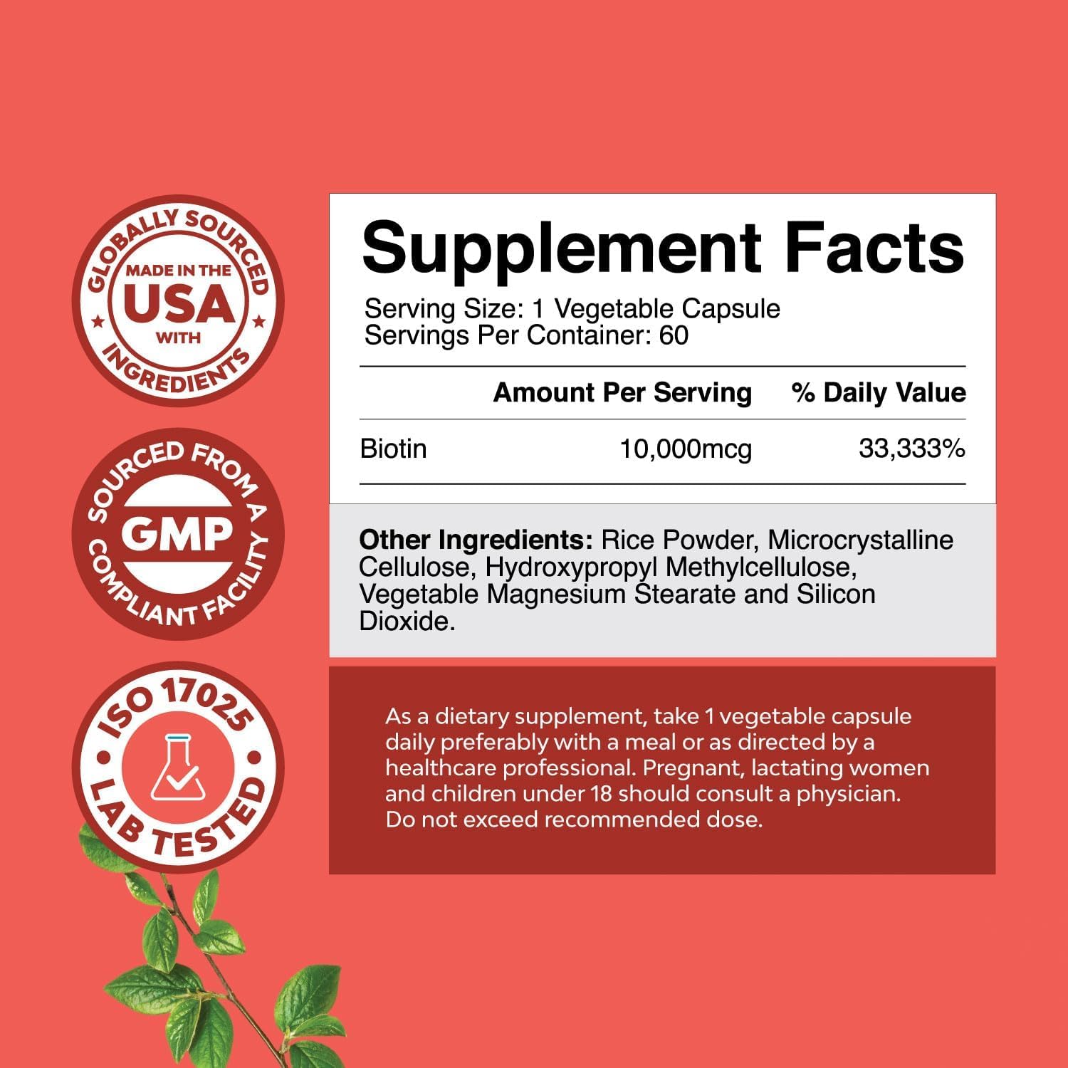 Herbal Menopause Supplement & Biotin Pills Bundle for Women & Men - Promotes Estrogen Balance and Hair Health - Natural Thinning Hair Solution