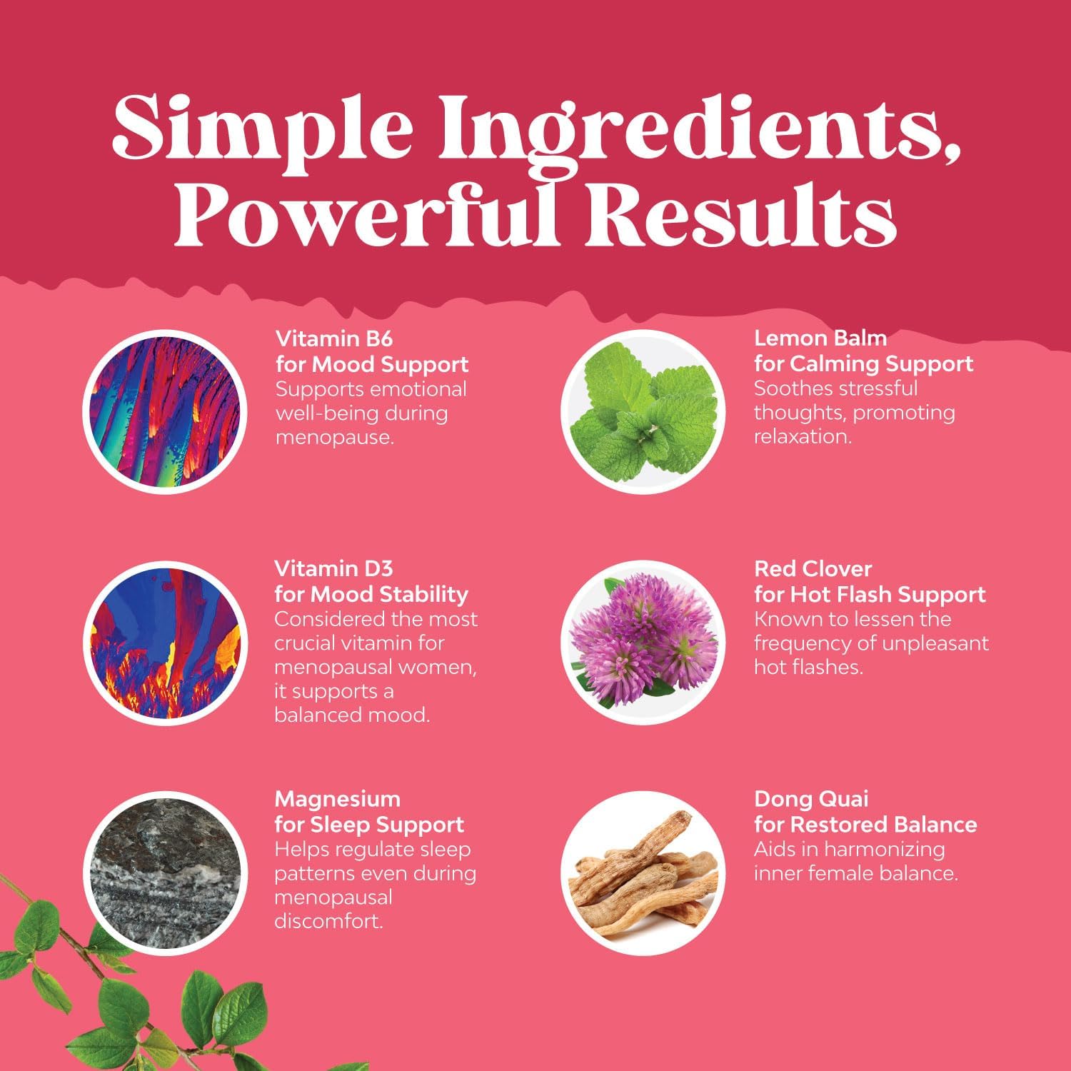 Herbal Menopause Supplement & Biotin Pills Bundle for Women & Men - Promotes Estrogen Balance and Hair Health - Natural Thinning Hair Solution