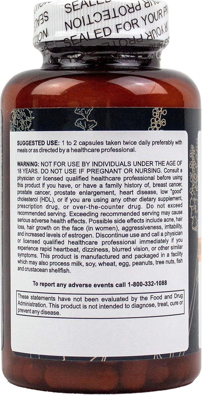 Herbal Menopause Support Capsules for Hot Flashes & Hormone Balance - 120 Capsules