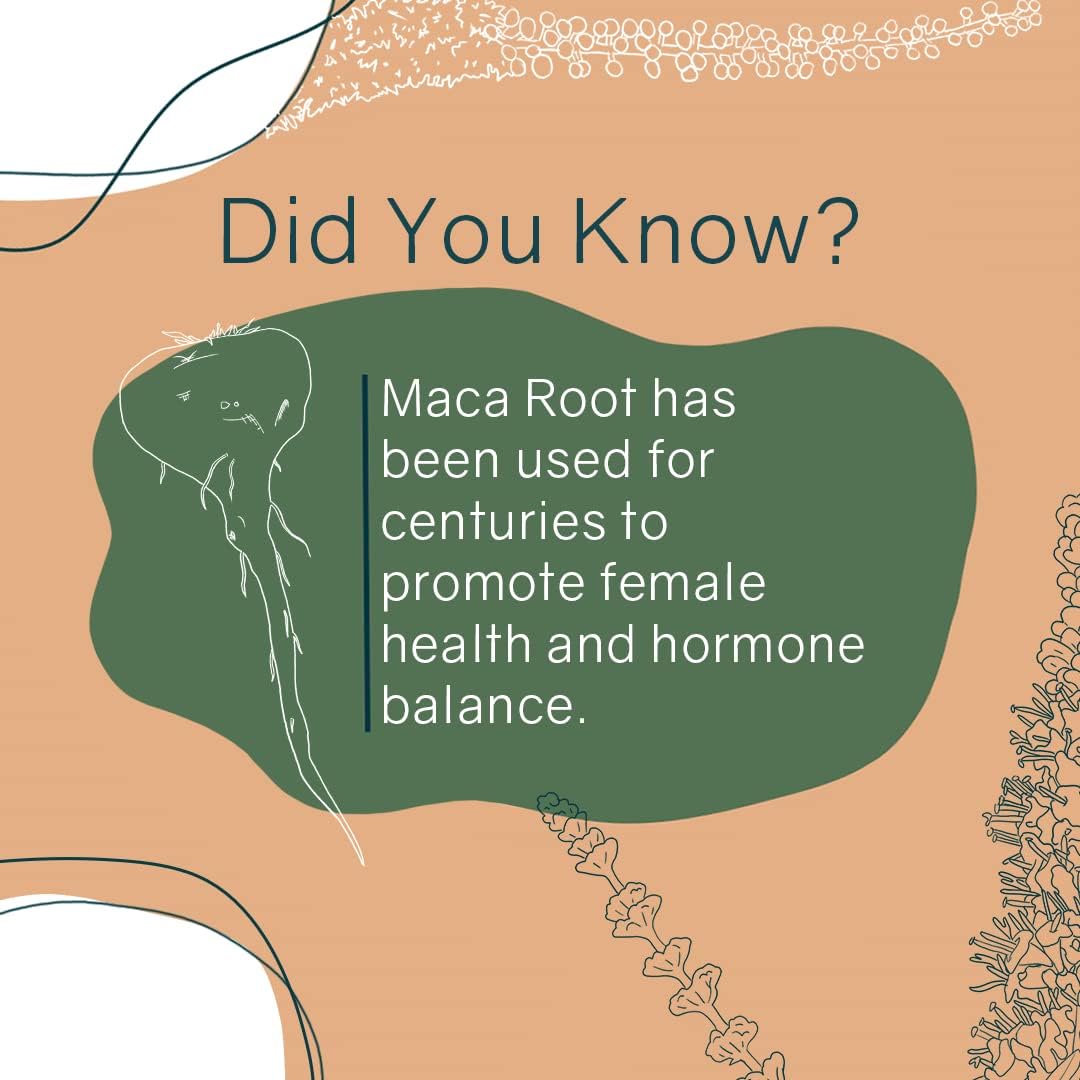 Herbal Menopause Support Capsules for Hot Flashes & Hormone Balance - 120 Capsules