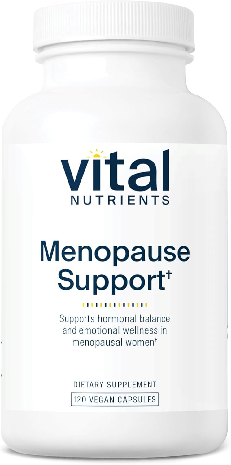 Herbal Menopause Support Supplement for Women | Hormone Balance Complex with Black Cohosh & Vitex | Vegan & Gluten-Free | 120 Capsules