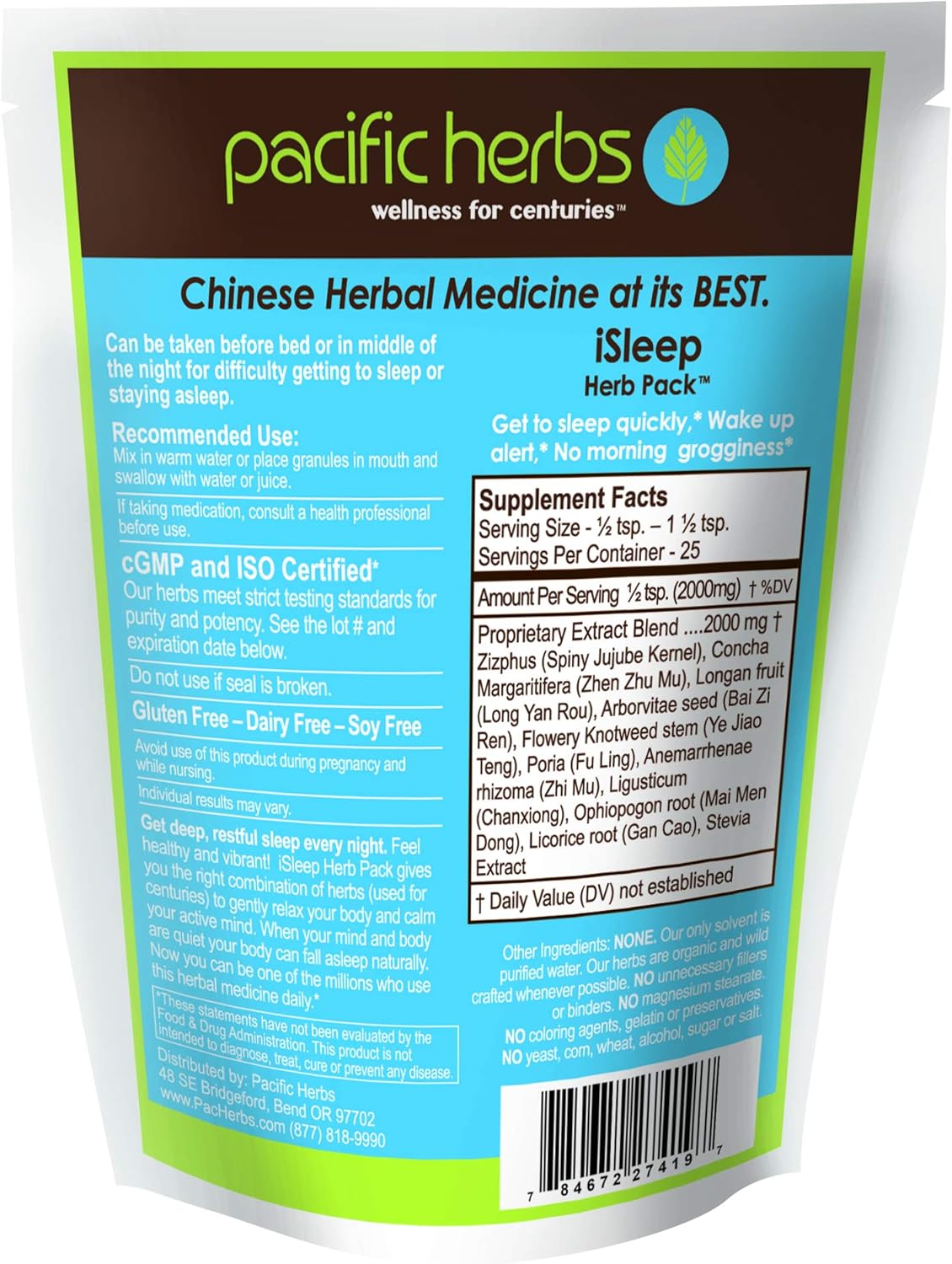 Herbal Sleep Supplement Extract for Natural Rest - Pacific Herbs