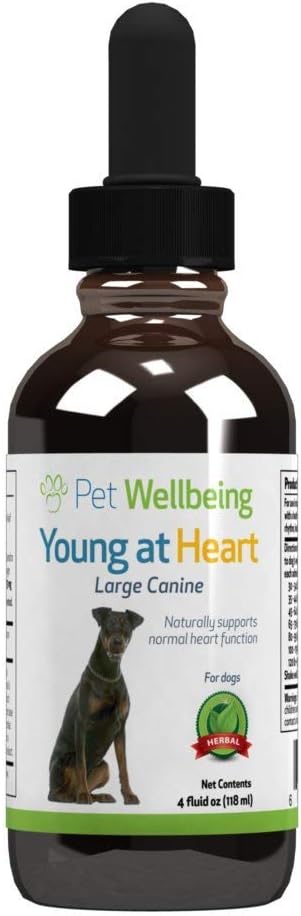 Herbal Supplement for Dogs - Promotes Heart Health, Circulatory System, and Cardiovascular Function - Veterinarian-Formulated with Hawthorn, Motherwort, Schisandra - 4 fl oz