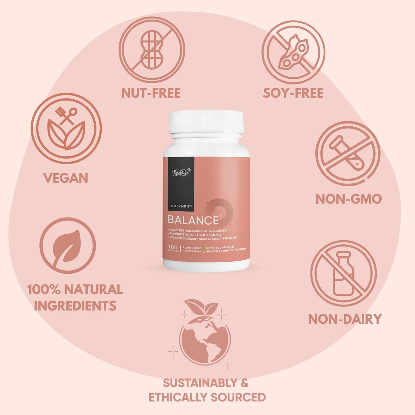 Herbal Supplement for Hormone Balance, Kidney & Liver Support, Menopause Relief, and Prostate Health