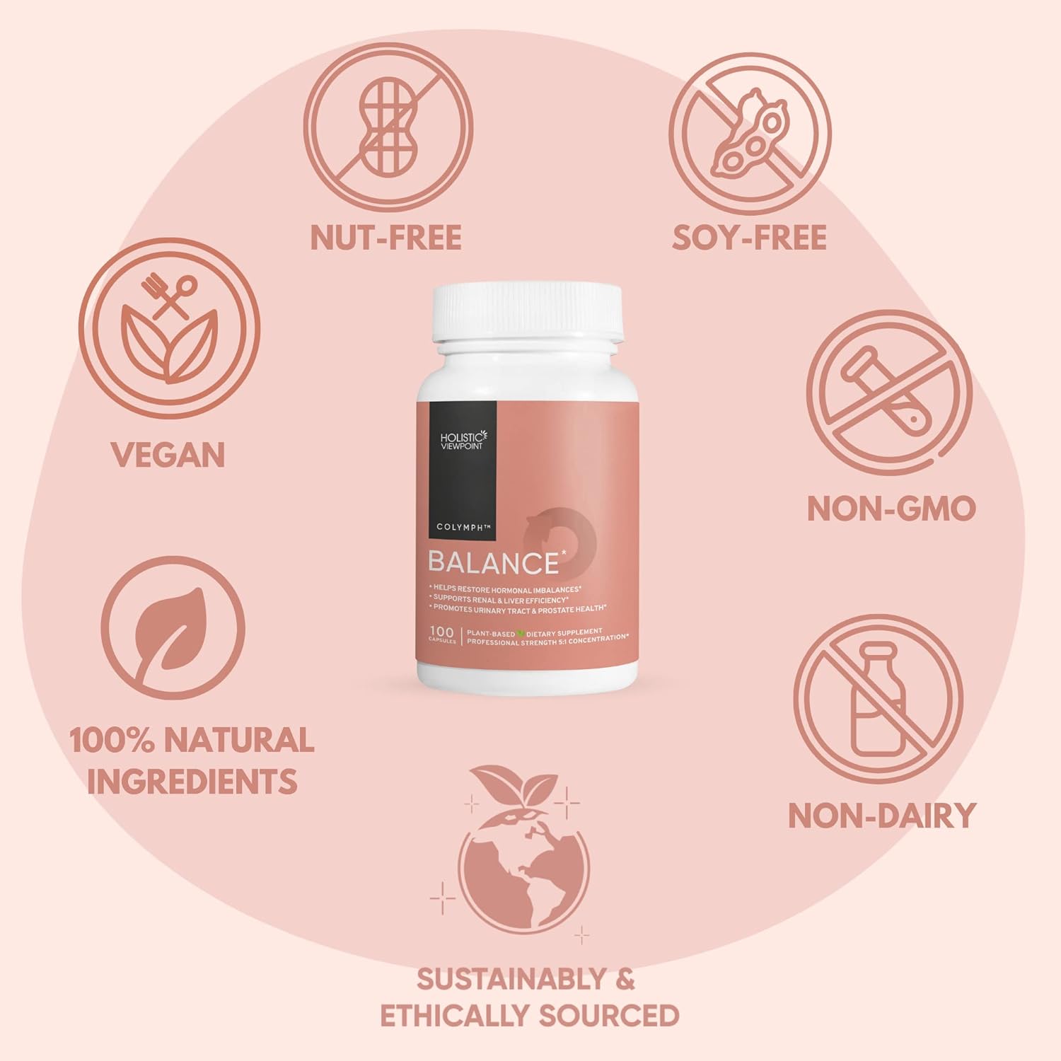 Herbal Supplement for Hormone Balance, Kidney & Liver Support, Menopause Relief, and Prostate Health