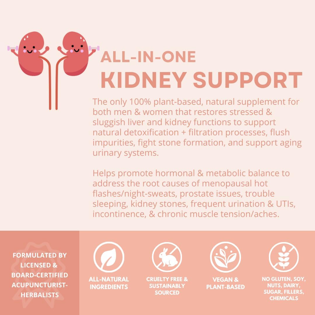 Herbal Supplement for Hormone Balance, Kidney & Liver Support, Menopause Relief, and Prostate Health