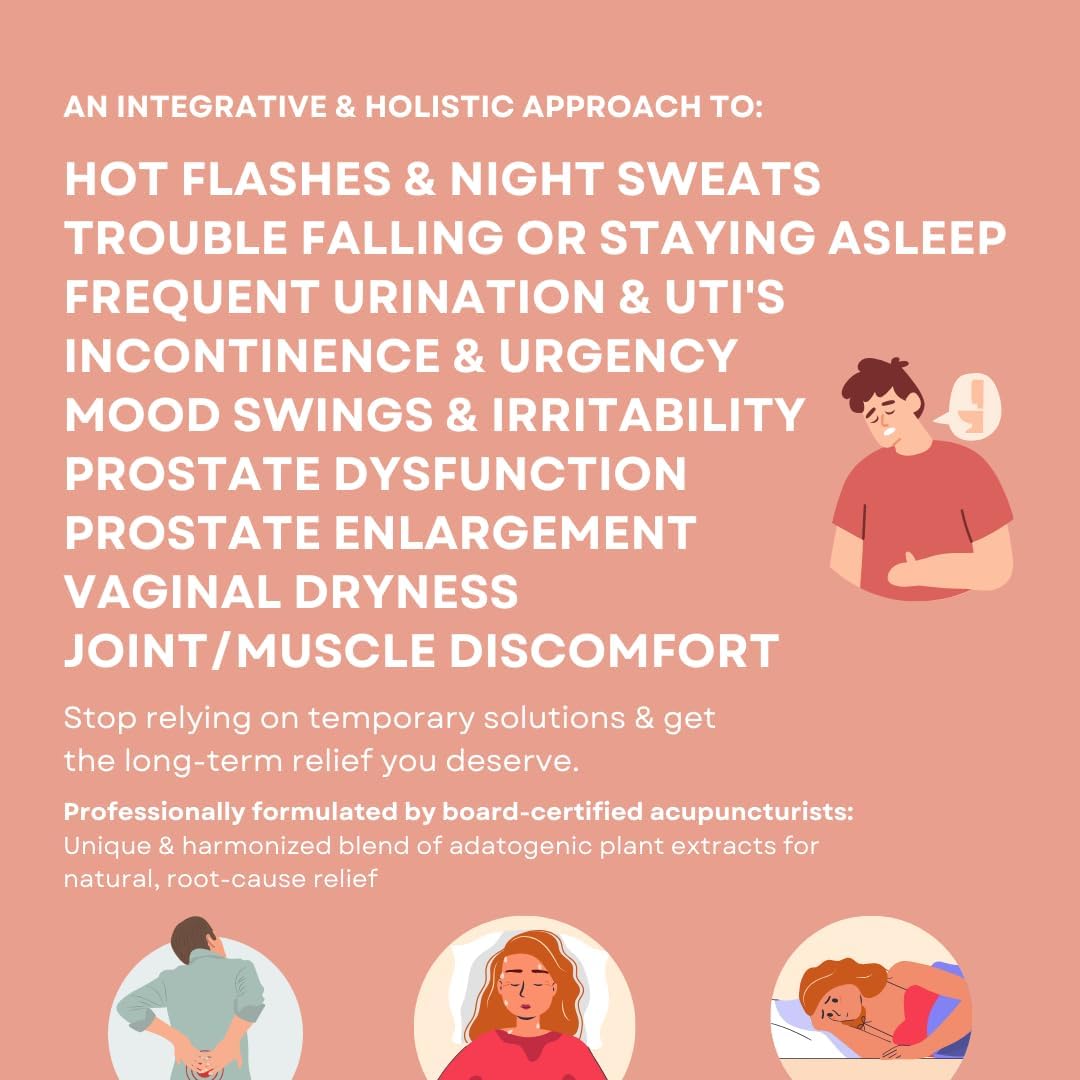 Herbal Supplement for Hormone Balance, Kidney & Liver Support, Menopause Relief, and Prostate Health