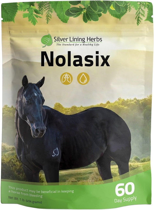 Herbal Supplement for Horses: Silver Lining Herbs Nolasix - Supports Circulatory & Cardiovascular Health - 1 lb