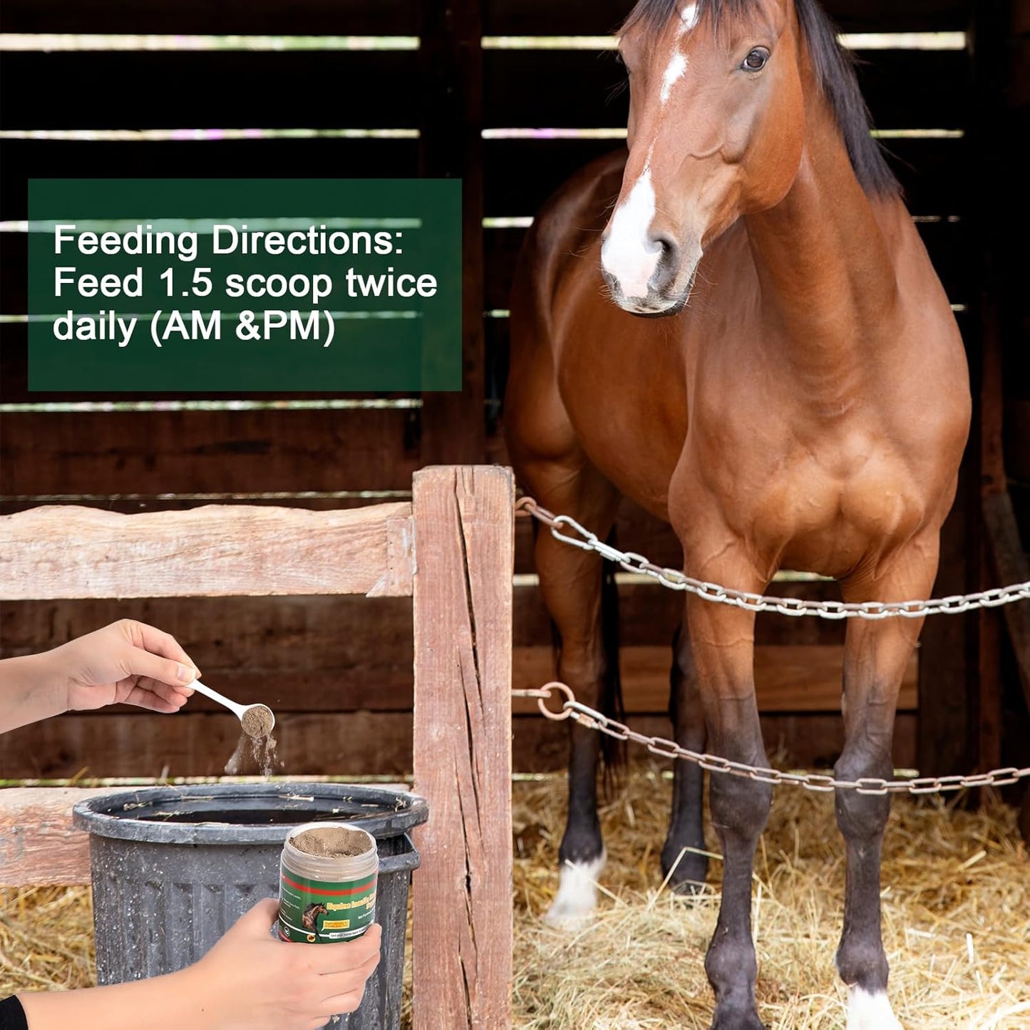 Herbal Supplement for Horses with Insulin Resistance, Laminitis, Cushing's Syndrome, and Metabolic Enhancement, 0.44 lbs