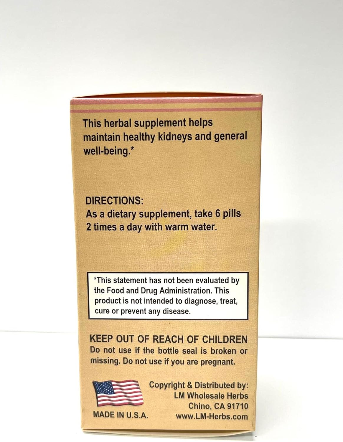 Herbal Supplement for Kidney Insufficiency and Waist & Leg Soreness - Lao Wei Rehmannia Blend - Made in USA