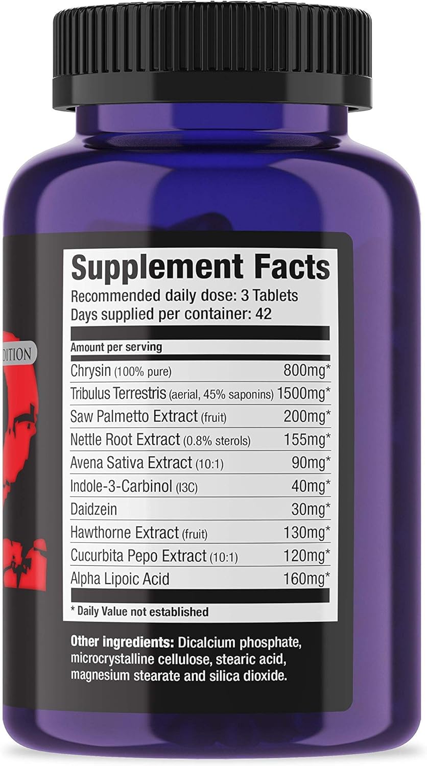 Herbal Testosterone Potentiator Supplement - 126 Tablets for Ultimate Nutrition Boost