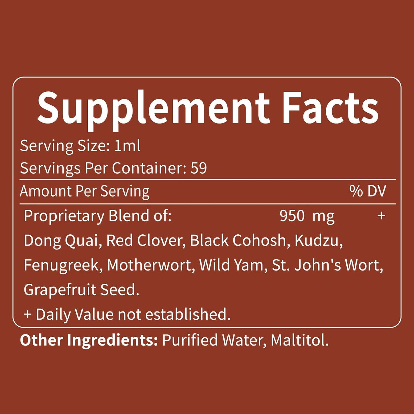 Herbal Tincture with Dong Quai for Hormone Harmony, Menopause Relief, and PMS Support - 2 oz