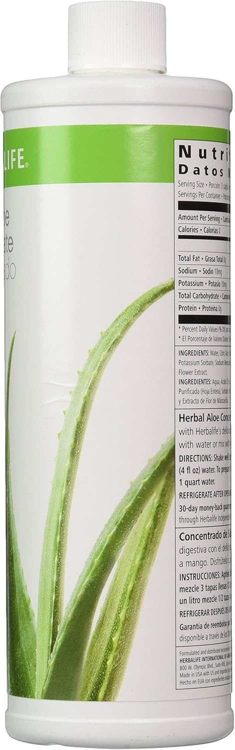 Herbalife Herbal Aloe Drink Concentrate - 16 oz Mango Flavor - New Formula