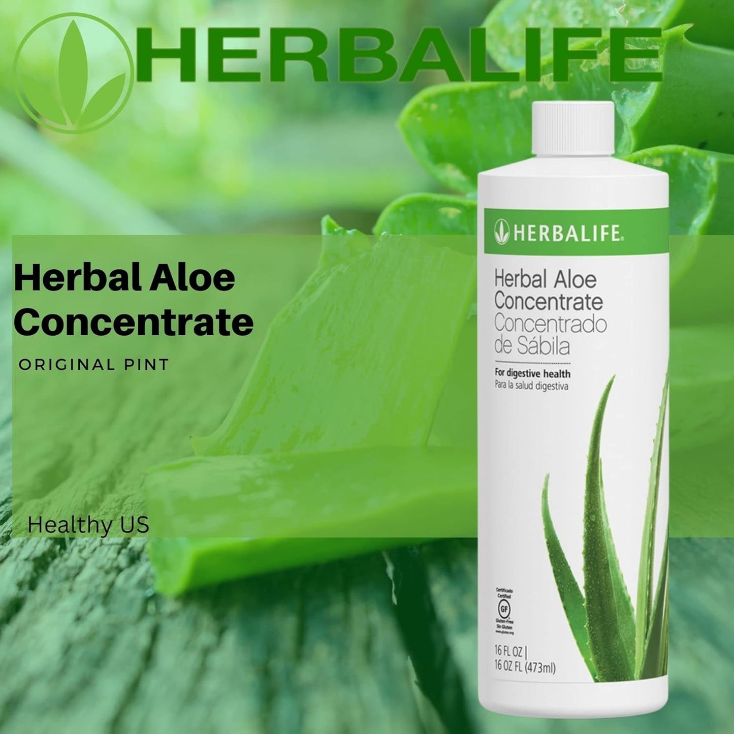 Herbalife Trio Combo: Formula 1 Cafe Latte Shake Mix, Aloe Concentrate, Tea Concentrate - Healthy Nutritional Supplements