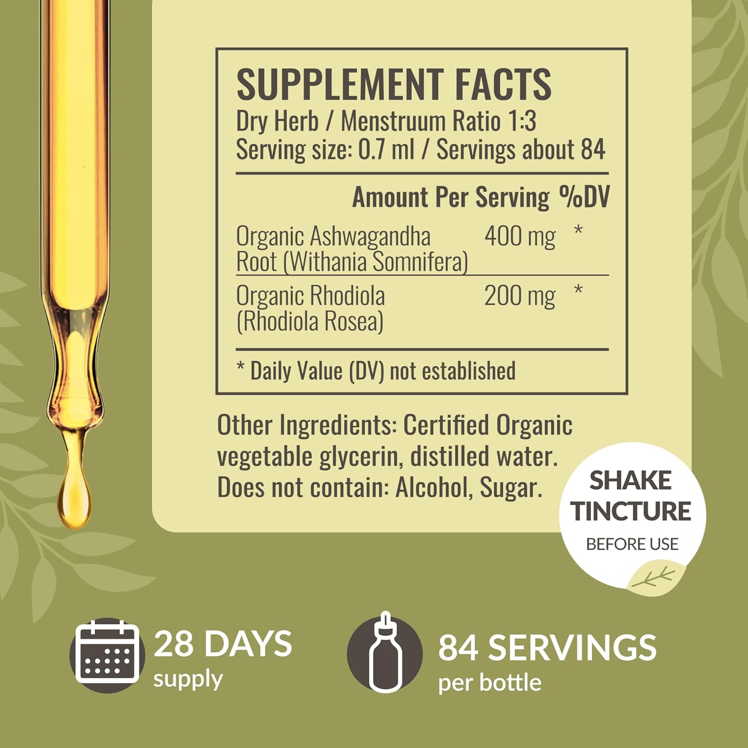 HERBAMAMA Adrenal & Liver Support Kit - Liquid Adrenal Complex & Herbal Liver Gummies - Vegan, Non-GMO - 2 Pack