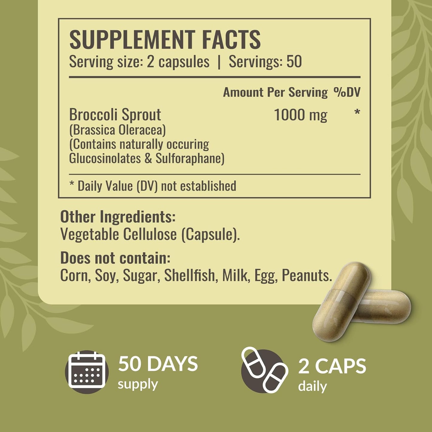 HERBAMAMA Broccoli Sprout and Milk Thistle Supplement Bundle - 1000mg Capsules & 4 oz Extract - Vegan, Non-GMO, Sugar & Alcohol-Free - 2 Pack