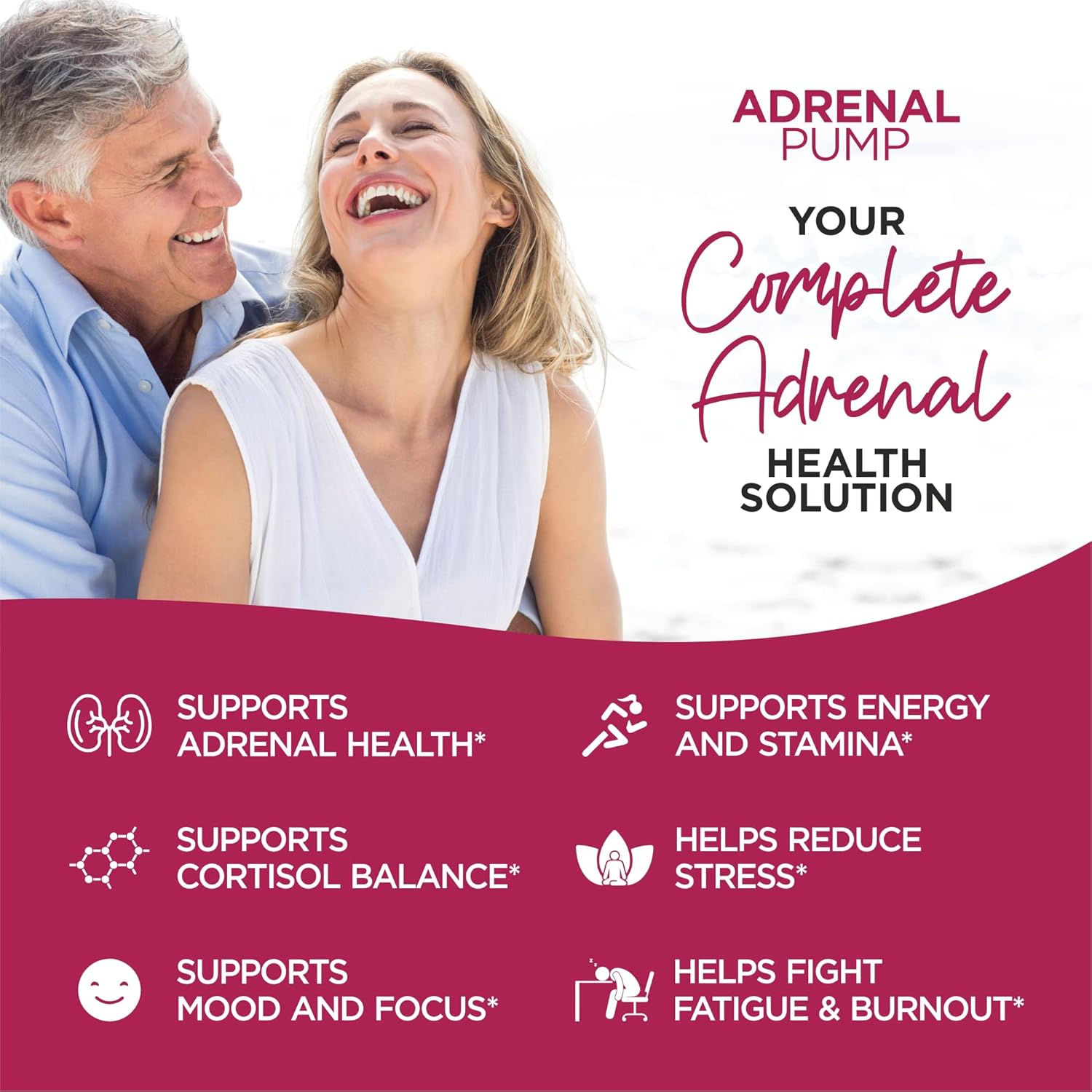 HerbaMe Cortisol Manager Capsules - Adrenal Support Supplement with Ashwagandha & L-Tyrosine for Energy, Stress Relief, Mood Balance, and Fatigue Reduction - 120 Pills
