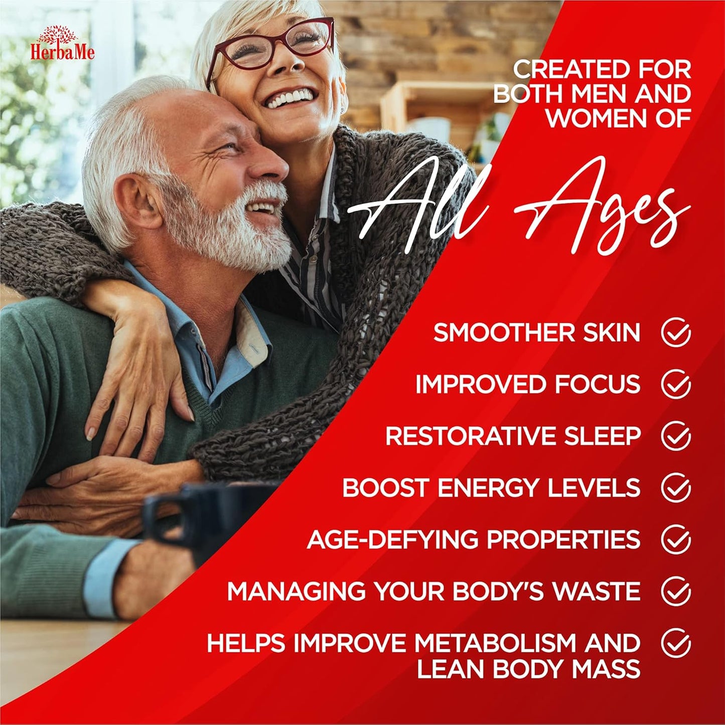 HerbaMe HGH Supplements - 90 Capsules for Men and Women - Muscle Building & Recovery Formula with Colostrum & Amino Acids