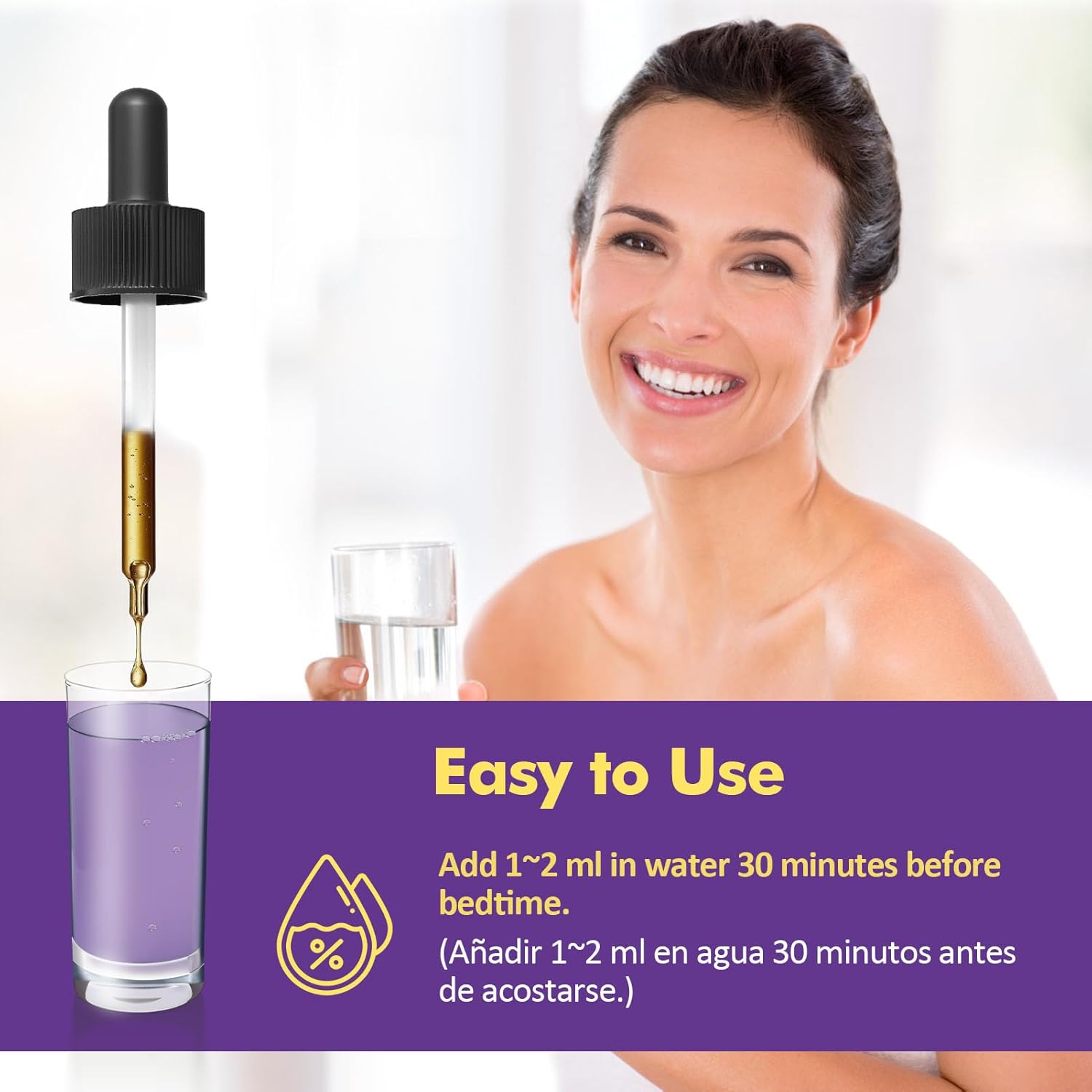 Herbmood Valerian Root Chamomile and Hibiscus Sleep Drops for Deep Sleep - 4oz Herbal Extract Liquid