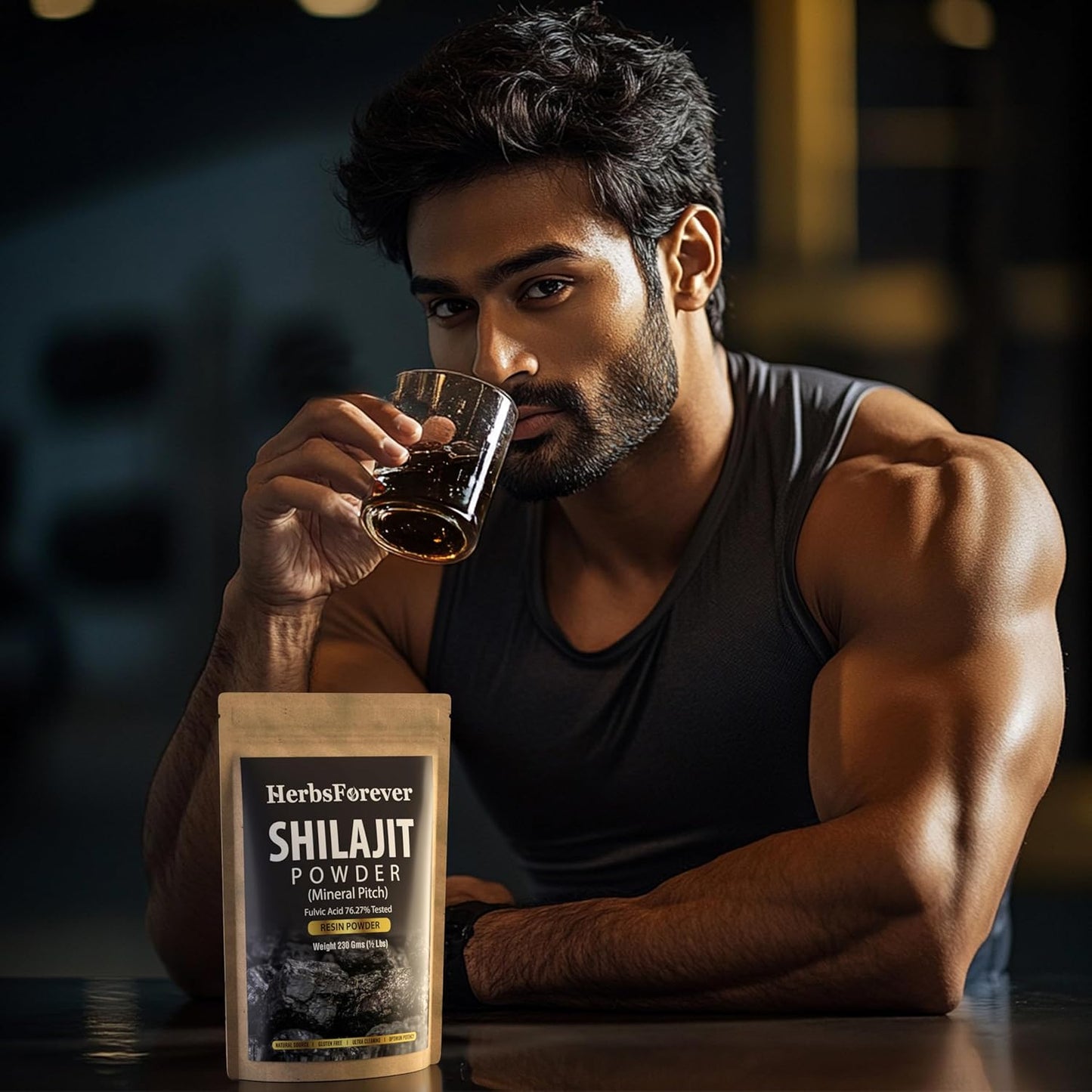 Herbsforever Shilajit Powder 6:1 Extract for General Wellness - 8.11 oz (230 GMS) - Antioxidant Mineral Pitch