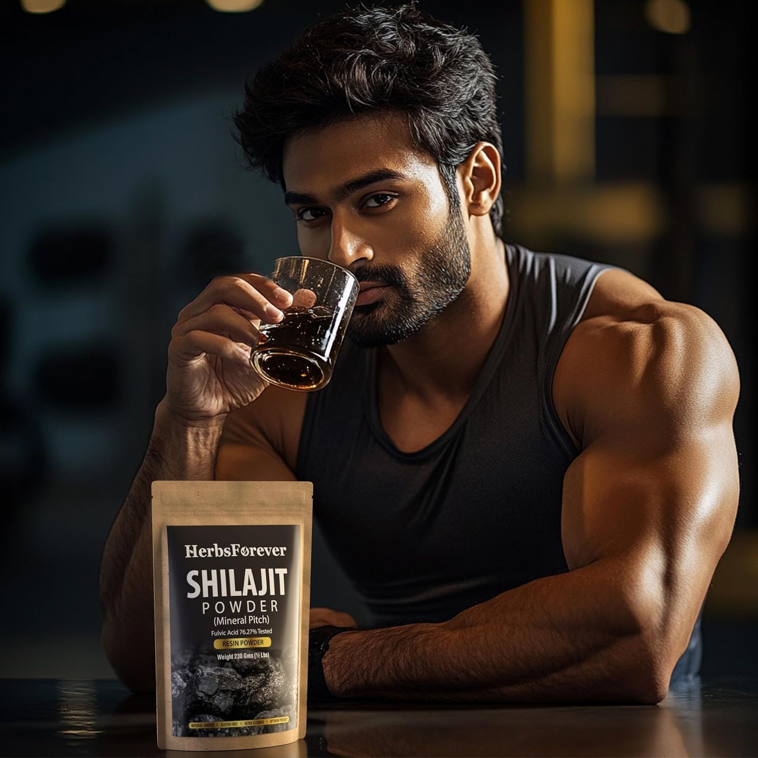 Herbsforever Shilajit Powder 6:1 Extract for General Wellness - 8.11 oz (230 GMS) - Antioxidant Mineral Pitch