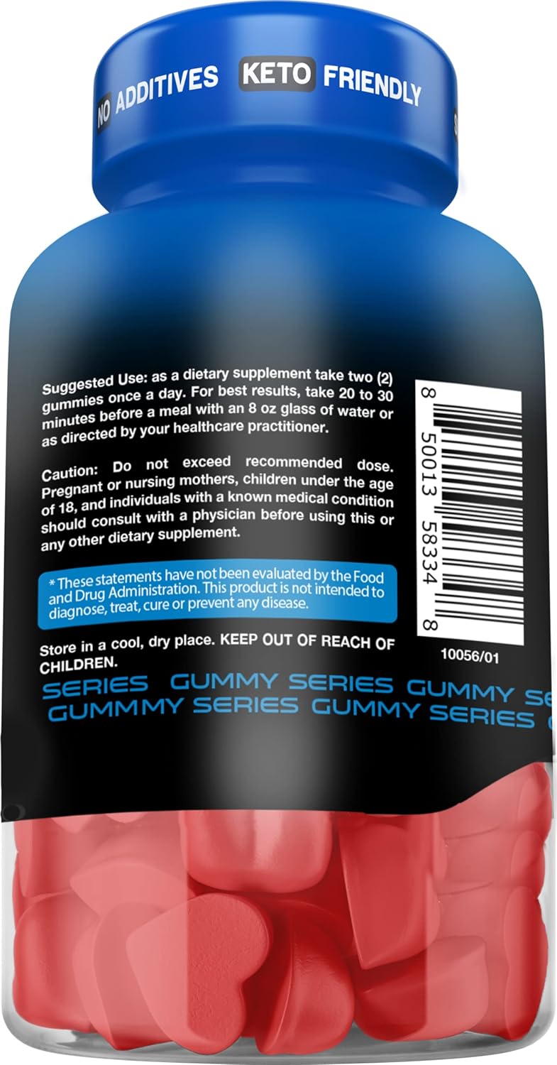 Herbtonics Keto Gummies with MCT Oil and Collagen for Anti-Aging, Hair Growth, and Skin Care - Sugar-Free On-The-Go Protein Gummies