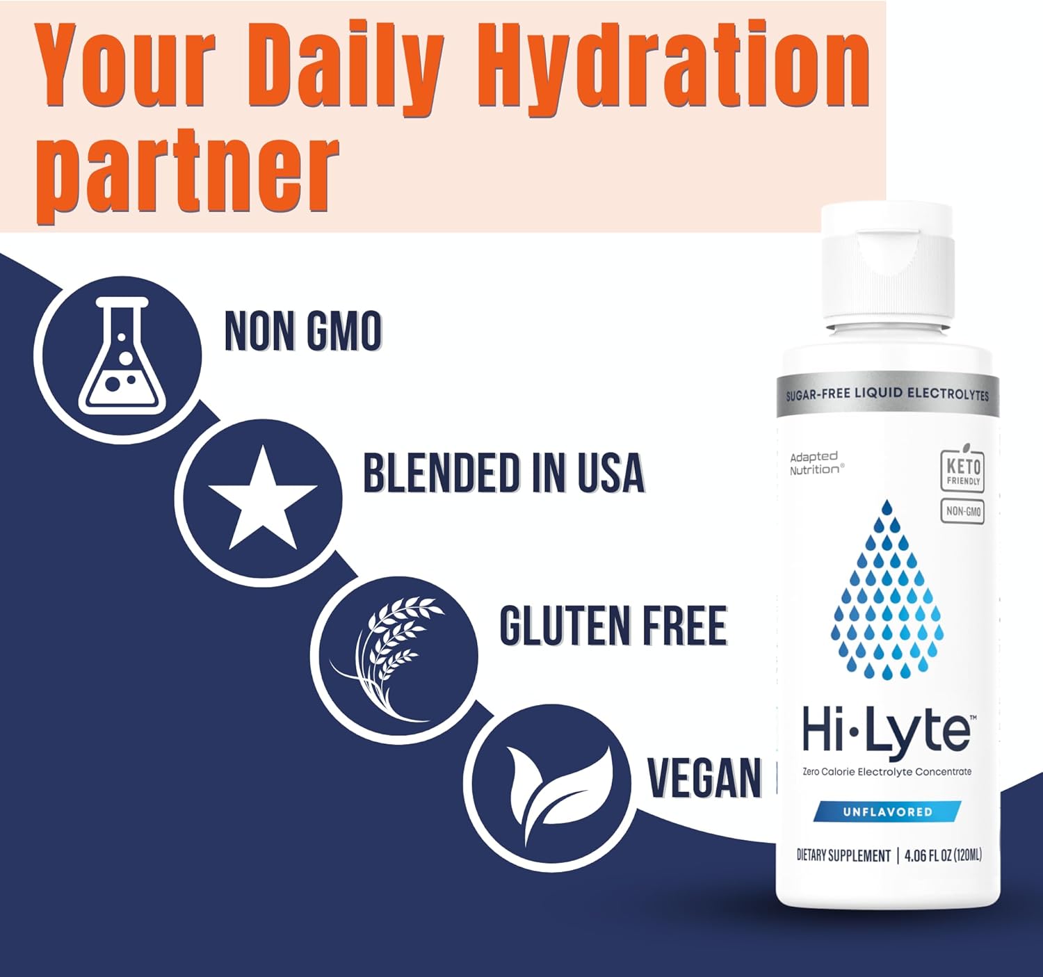 Hi-Lyte Electrolyte Supplement Drops | 48 Servings | Immune Support & Hydration | No Calories/Sugar | 20% More Potassium, Magnesium, Zinc
