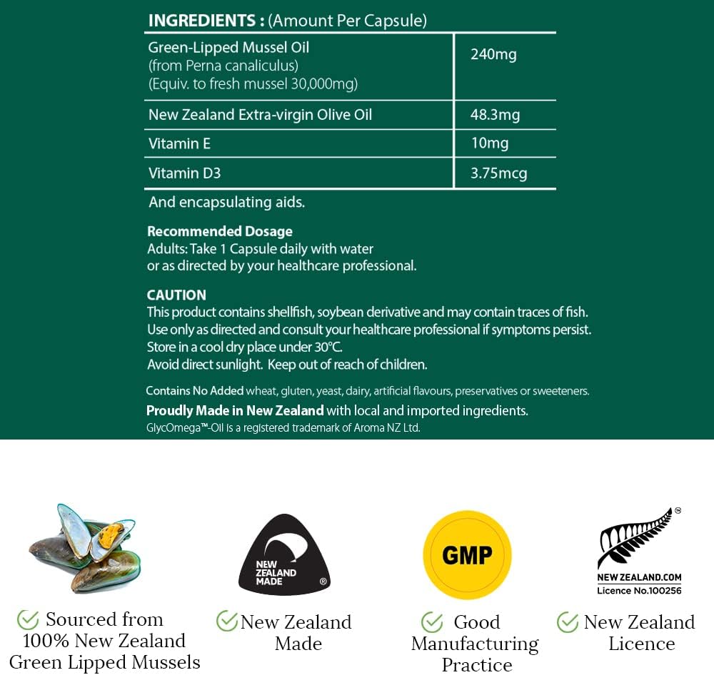 Hi Well Premium Mussel 30000 Softgel Capsules - Pack of 3 | Pure & Natural New Zealand Omega-3 Supplement