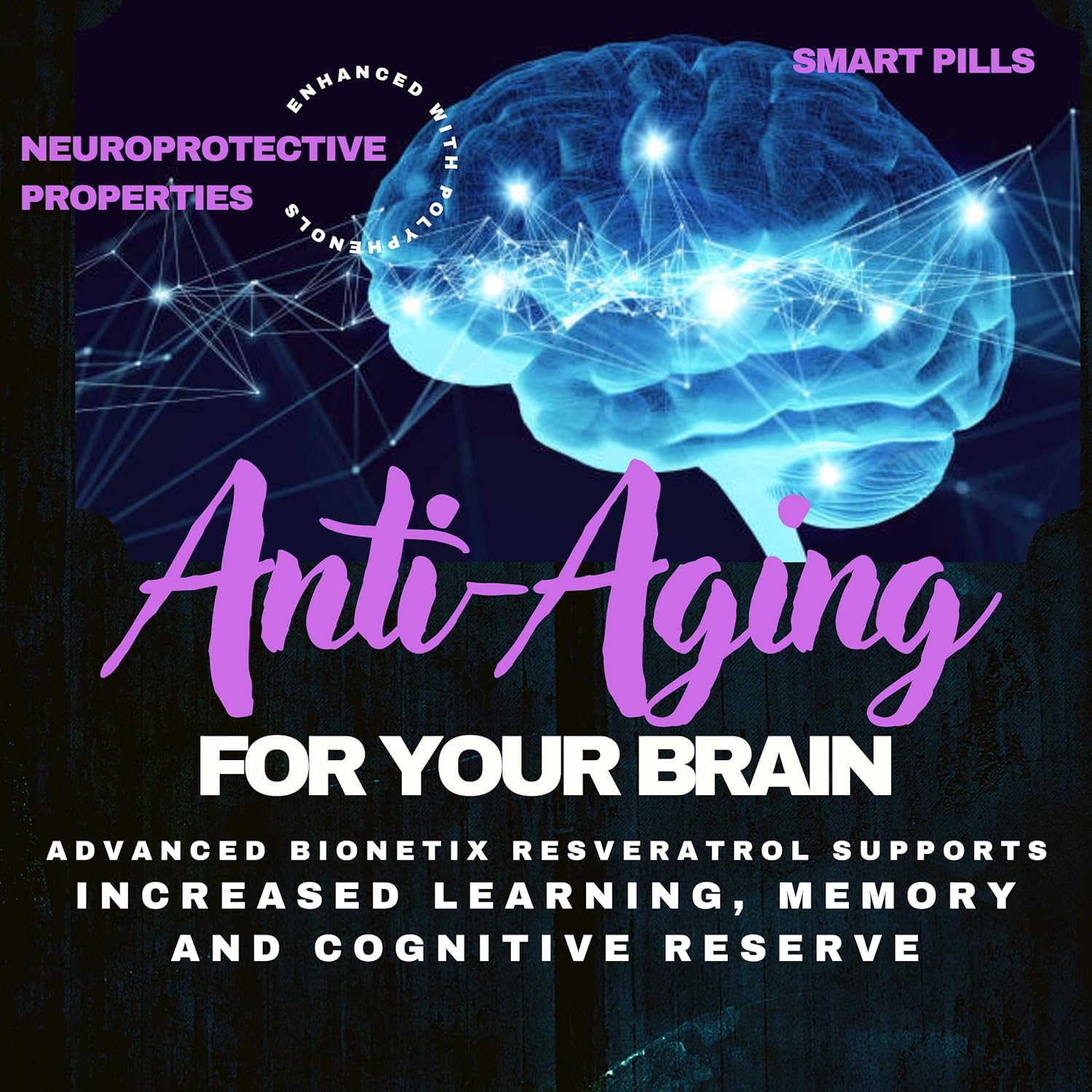 High Absorption 2X Potency Trans-Resveratrol Supplement - 1200mg per 2 Capsules for Anti Aging, Cognitive Support & Heart Health