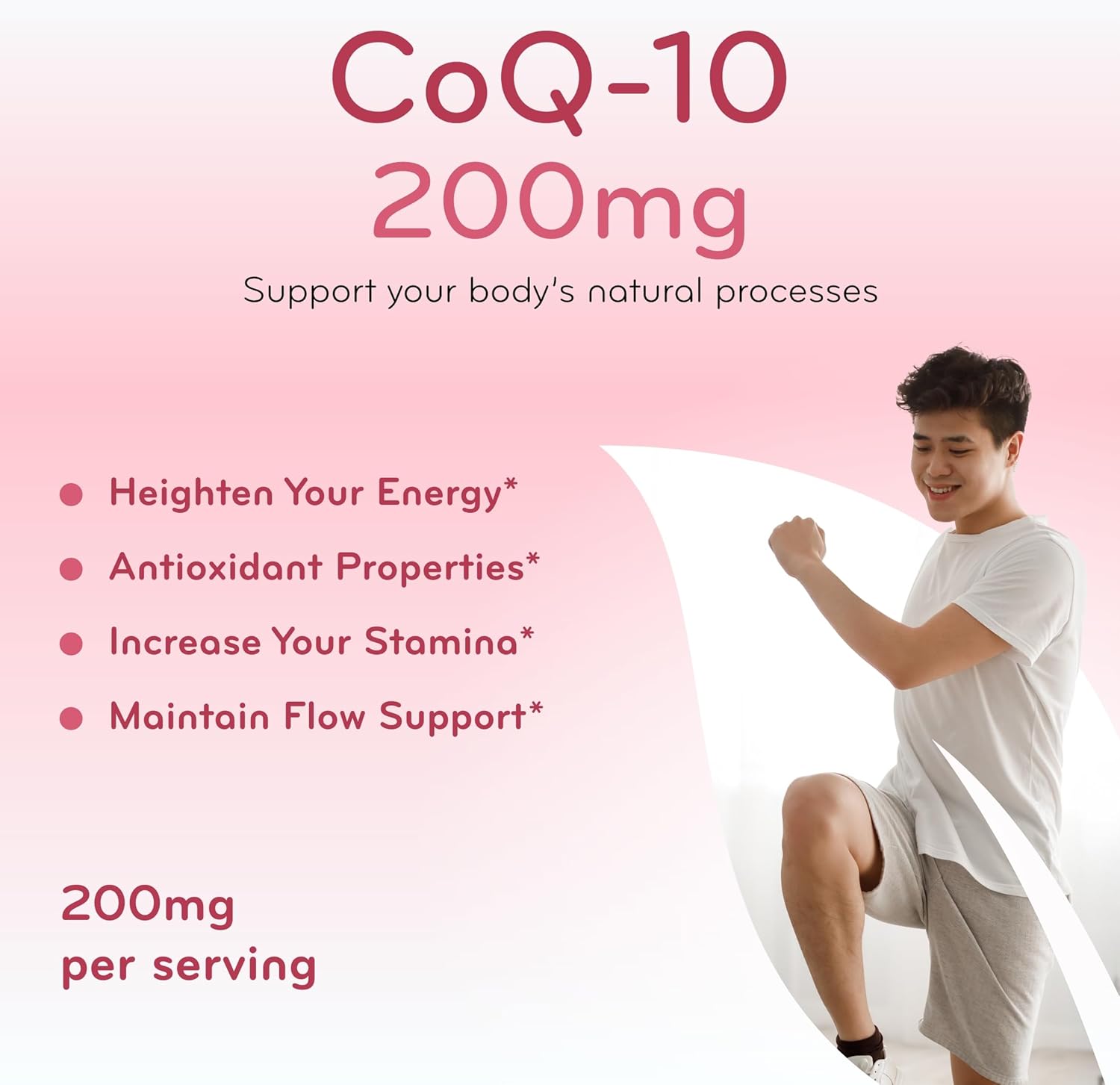 High Absorption ClearFormulas CoQ10 200mg Softgels - Potent Antioxidant for Heart Health & Aging Support - Stable Ubiquinone Soft Gels - 60 Servings