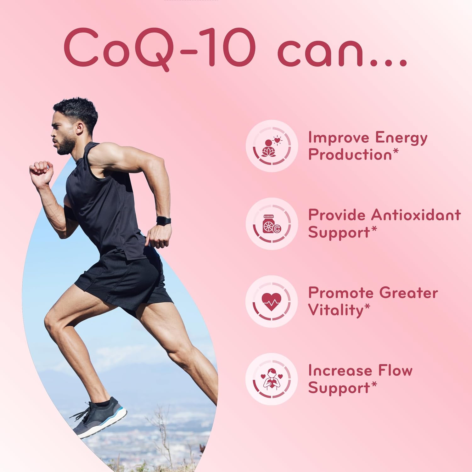 High Absorption ClearFormulas CoQ10 200mg Softgels - Potent Antioxidant for Heart Health & Aging Support - Stable Ubiquinone Soft Gels - 60 Servings