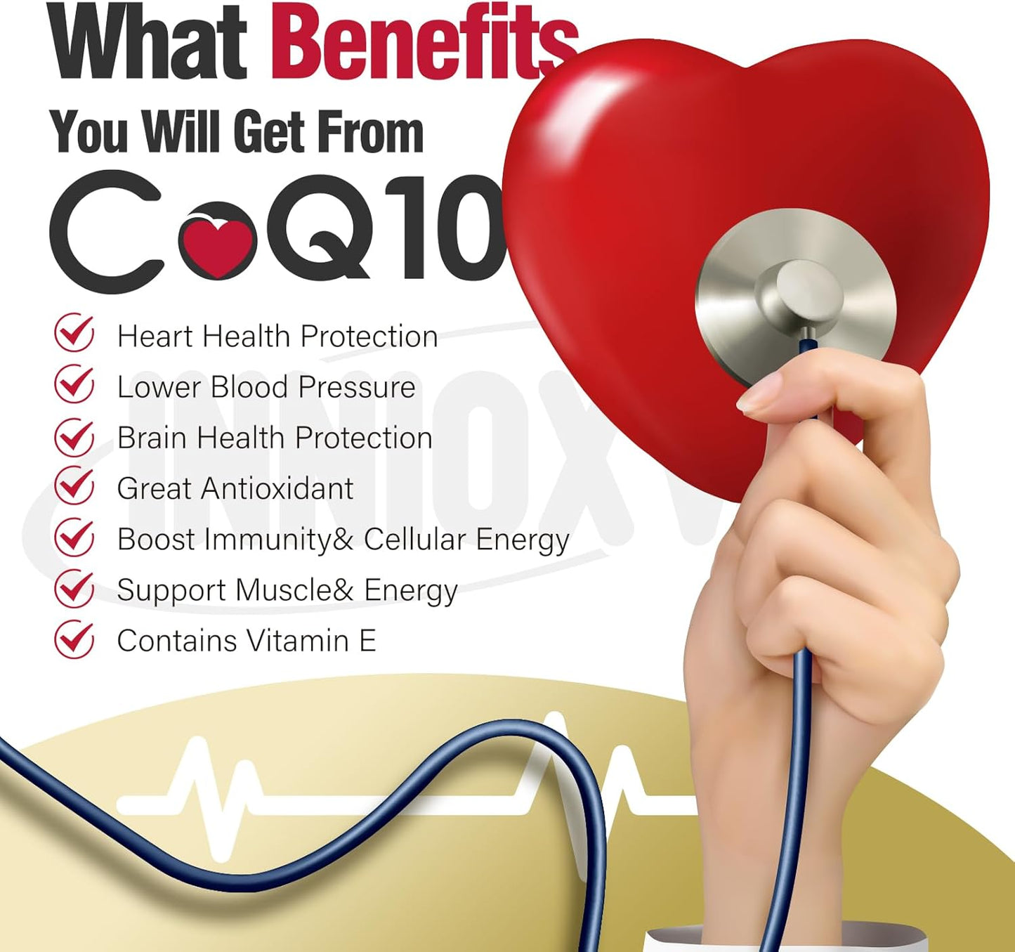 High Absorption CoQ10 200mg Softgels for Heart & Vascular Health - Antioxidant Supplement for Energy - 60 Count