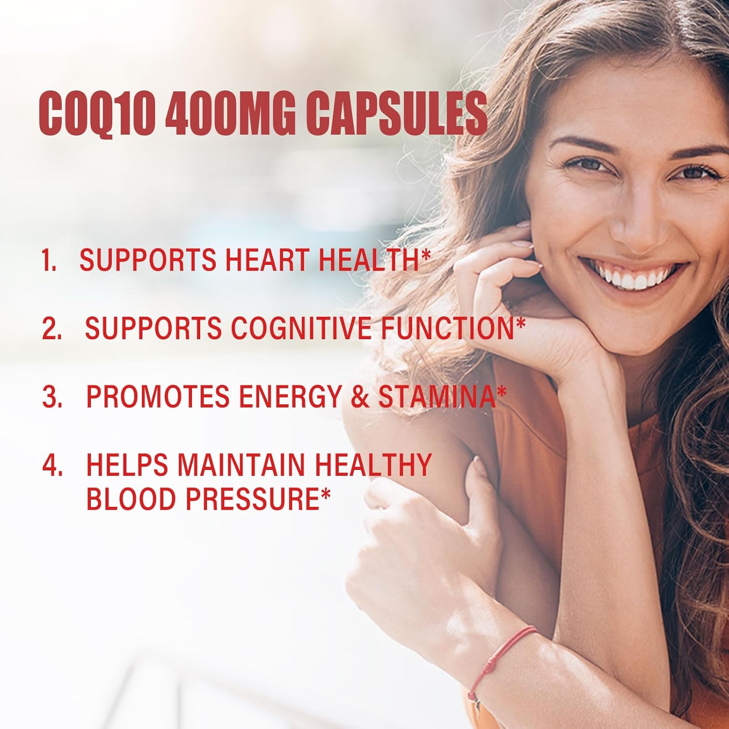 High Absorption CoQ10 400mg Capsules for Heart Health & Energy Production - Dairy and Gluten Free - 60 Capsules