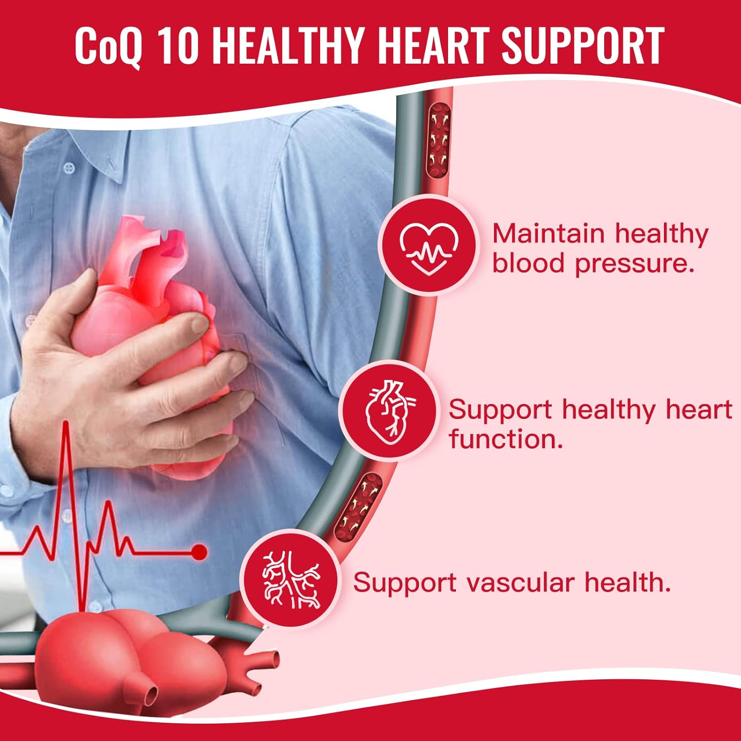 High Absorption CoQ10 and PQQ Softgels with Organic Olive Oil - 300mg - Heart Health, Immune Support, Energy - 120 Servings