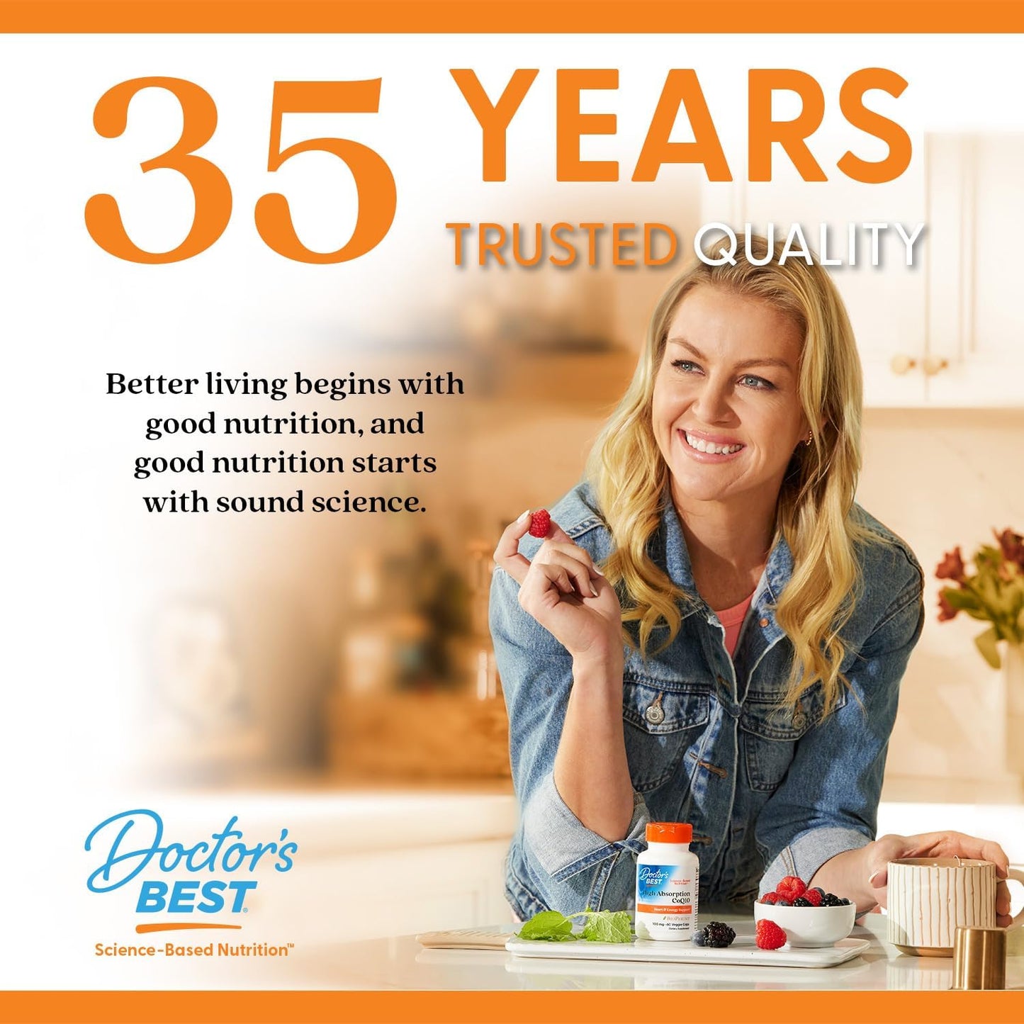 High Absorption COQ10 for Heart & Energy Support - 60 Vegetarian Softgels, USP Verified, Non-GMO & Gluten Free