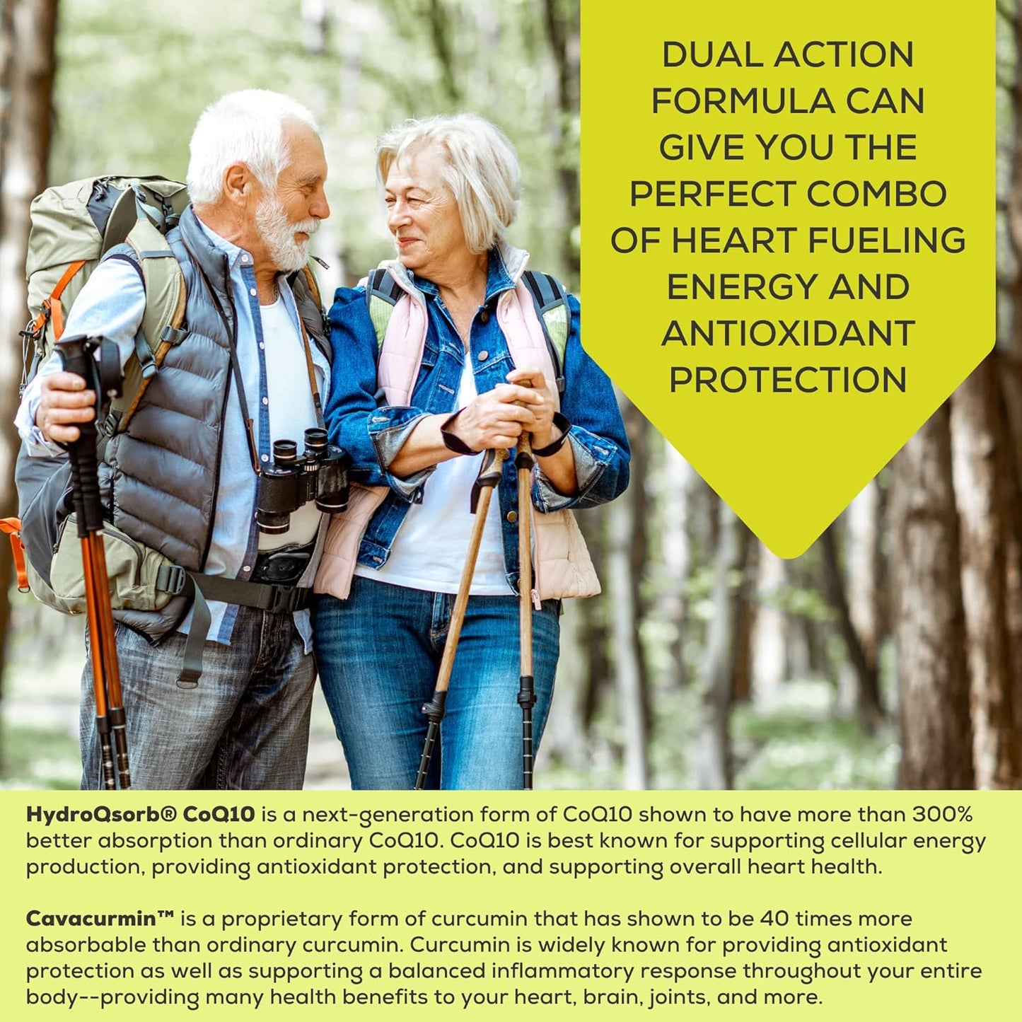 High Absorption CoQ10 Max Supplement with Turmeric Curcumin - 100mg Capsules for Heart Health & Energy - Vegan Antioxidant Boost