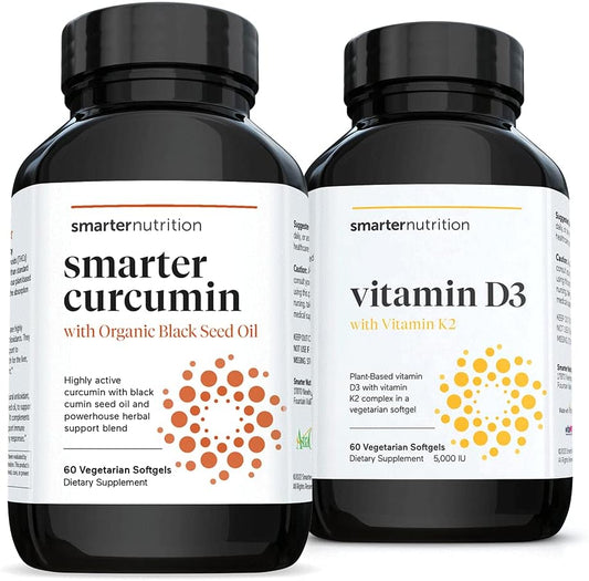 High Absorption Curcumin with Vitamin D3 Immune Support & Vegan K2 Complex by SMARTERNUTRITION