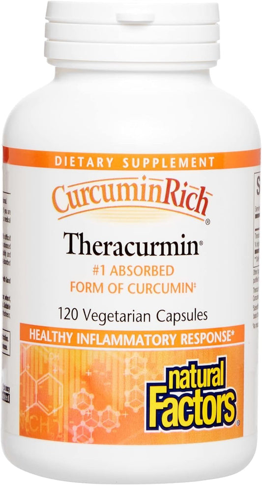 High Absorption CurcuminRich Theracurmin 30mg Capsules - 120 Count